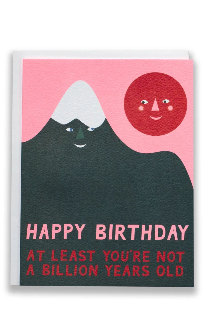 Billion Year Birthday Mountain Note Card Accessories Banquet Atelier & Workshop