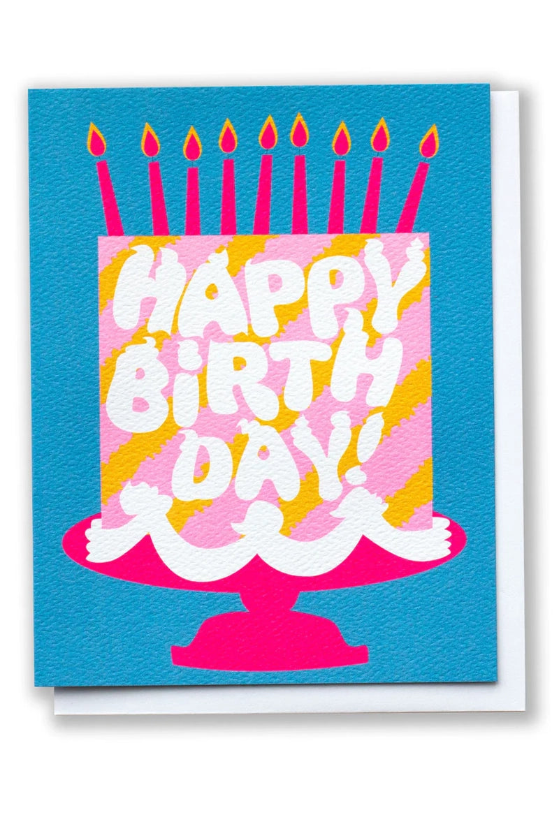 Happy Birthday Pink Cake Dreams Note Card Accessories Banquet Atelier & Workshop