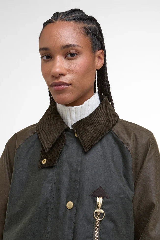 Evette Waxed Car Coat Jackets & Coats Barbour