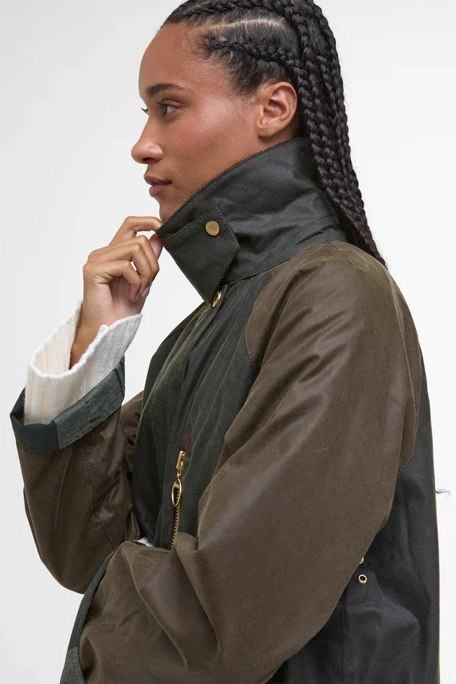 Evette Waxed Car Coat Jackets &amp; Coats Barbour
