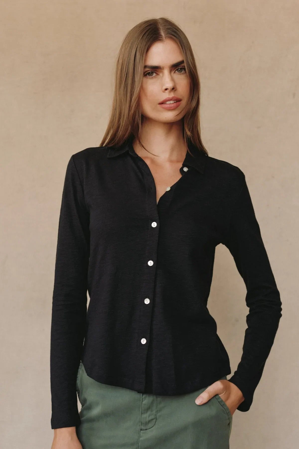 Long Sleeve Knit Button Down Tops Bella Dahl