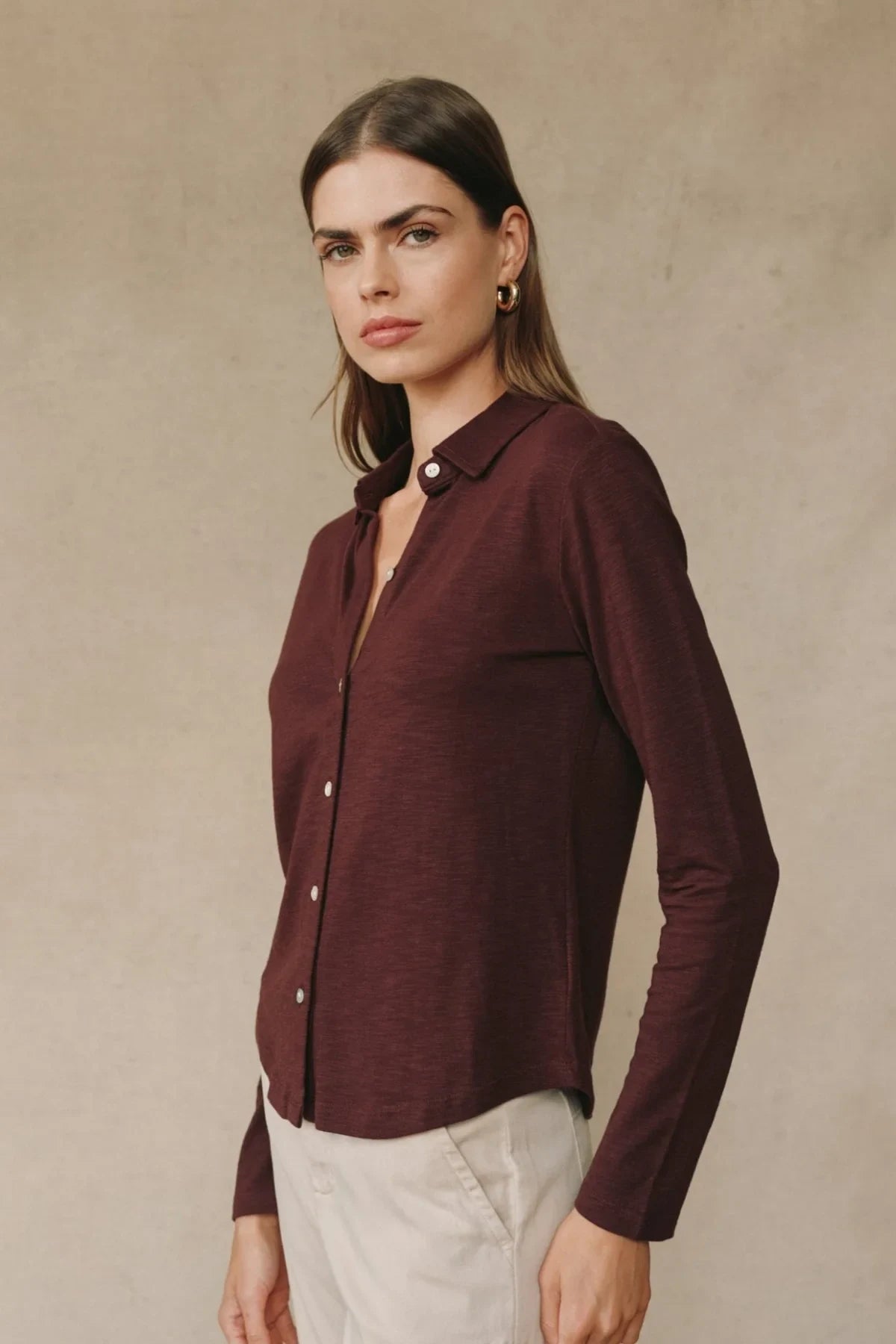 Long Sleeve Knit Button Down Tops Bella Dahl