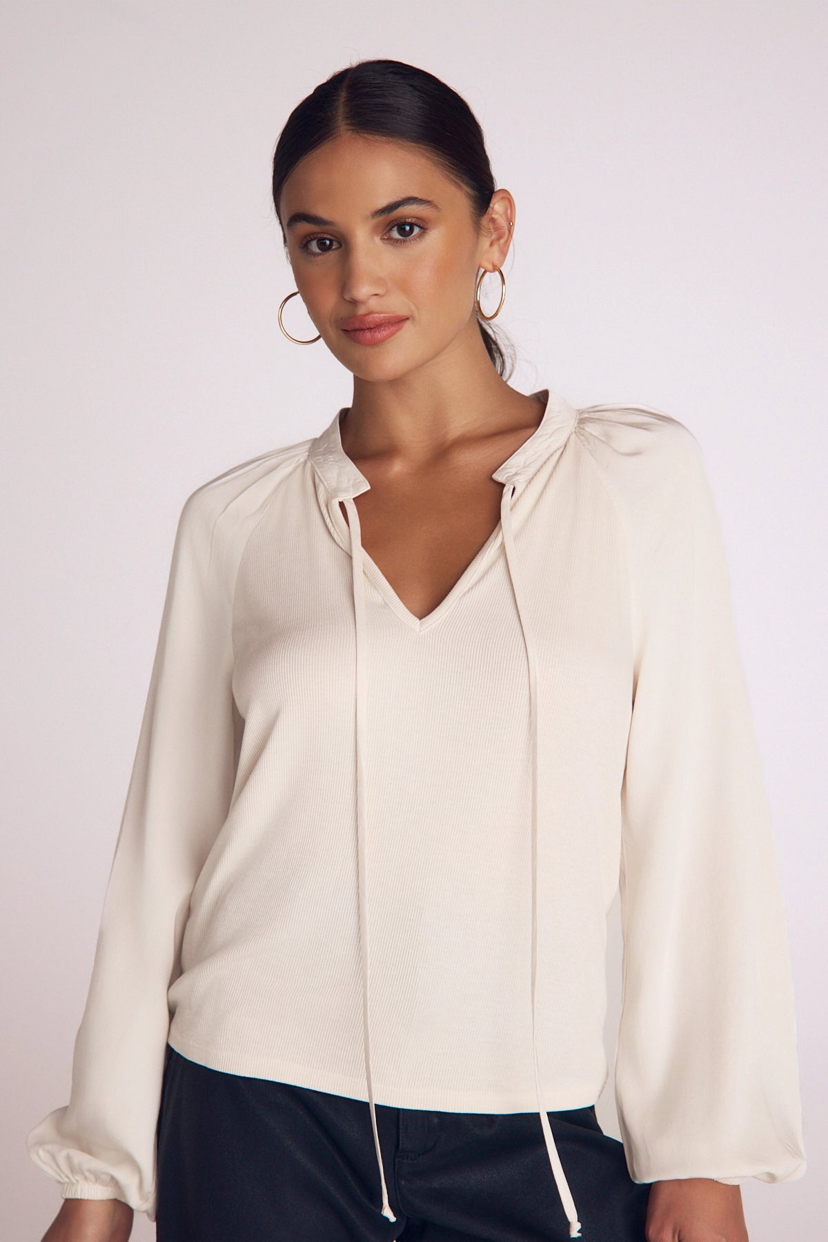 Long Sleeve Raglan Mixed Shirt Tops Bella Dahl