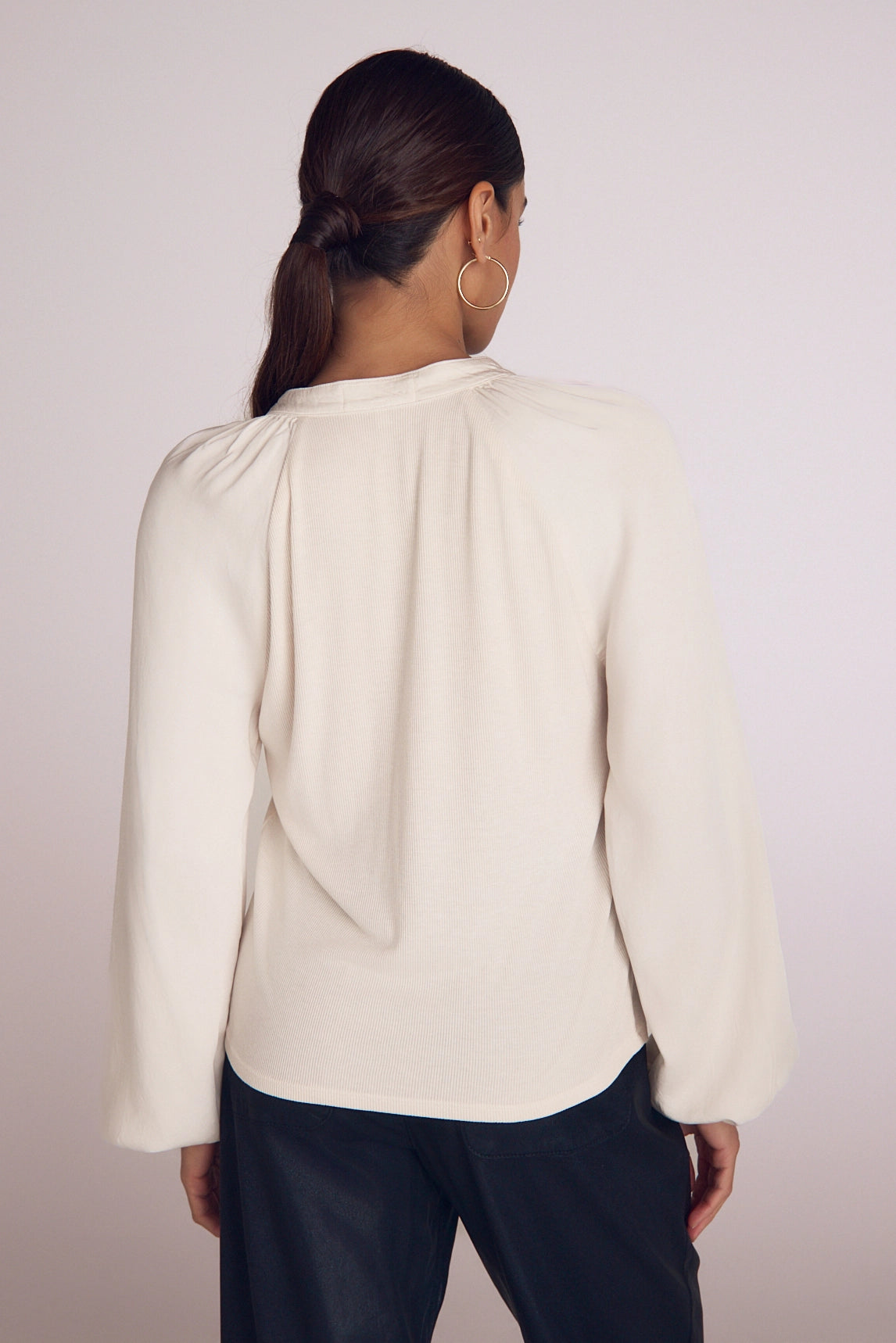 Long Sleeve Raglan Mixed Shirt Tops Bella Dahl