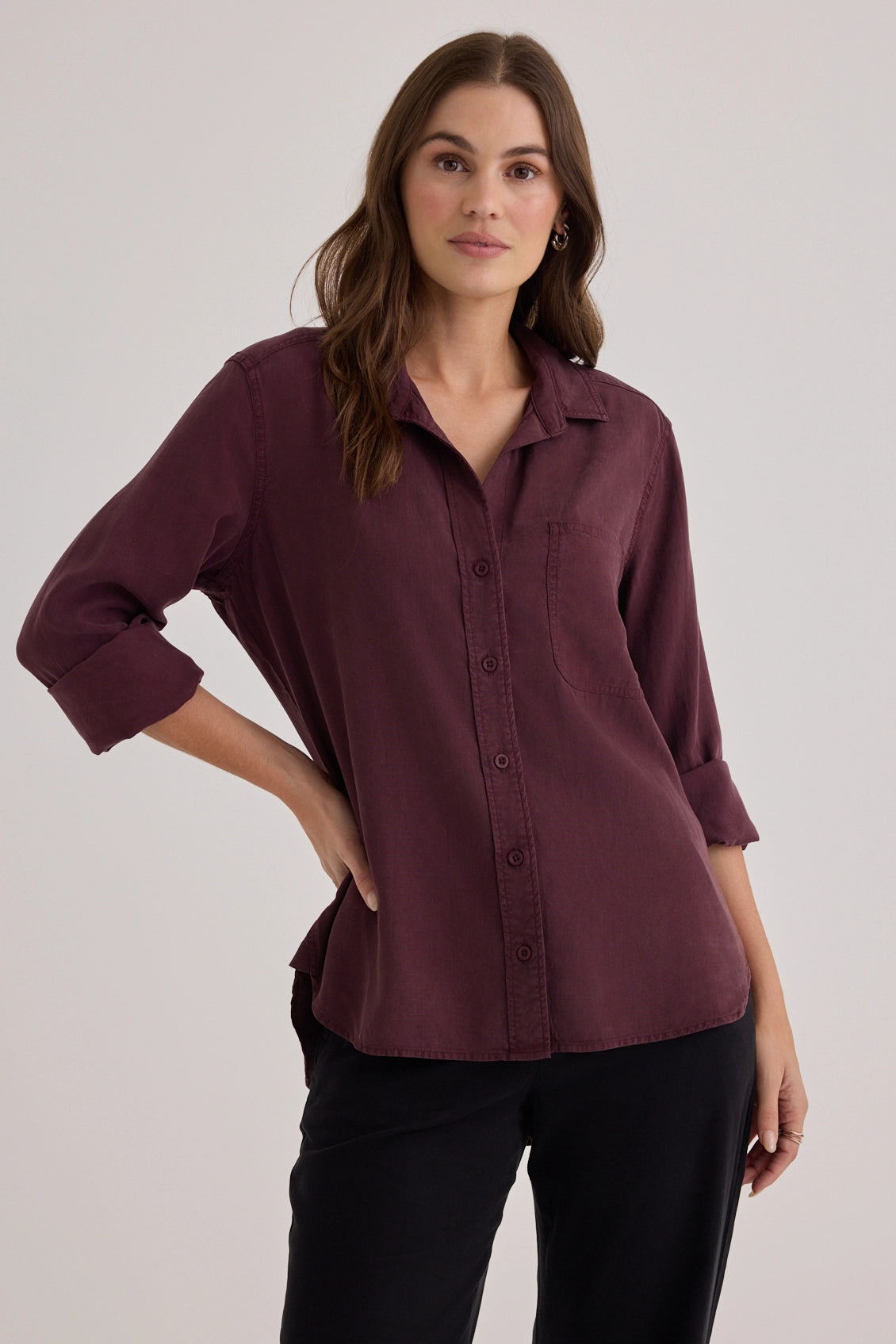 Shirt Tail Button Down Tops Bella Dahl