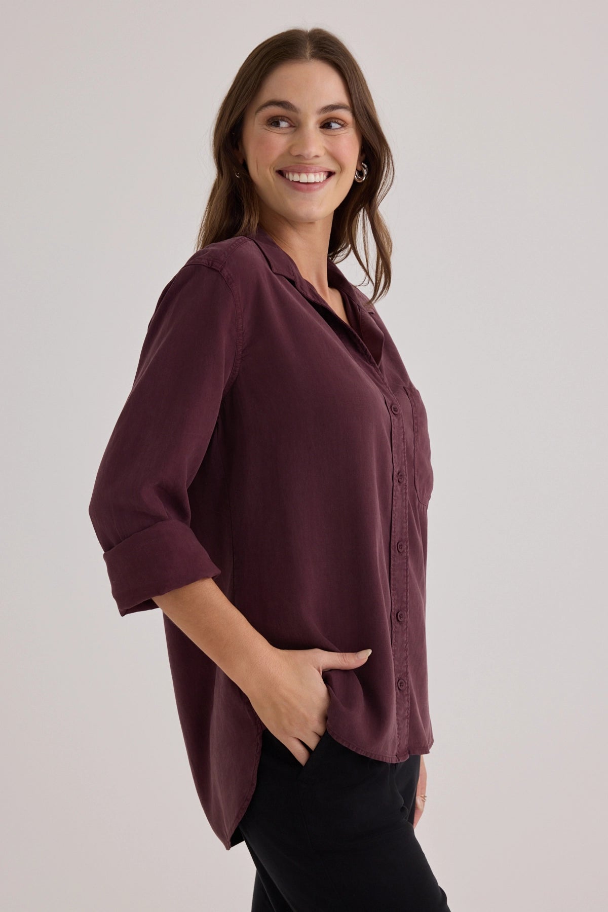 Shirt Tail Button Down Tops Bella Dahl