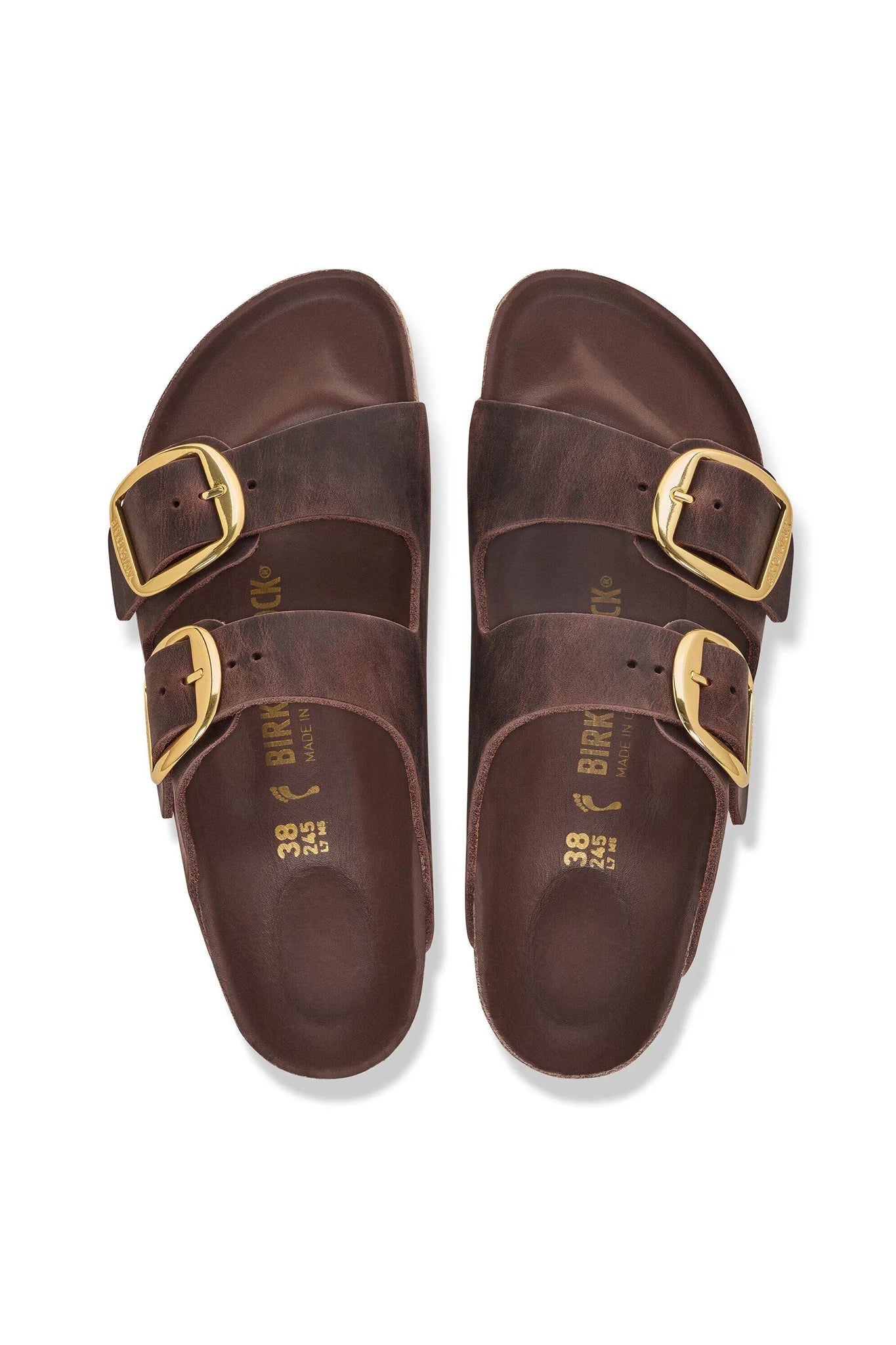 Arizona Big Buckle Natural Leather Oiled Footwear Birkenstock