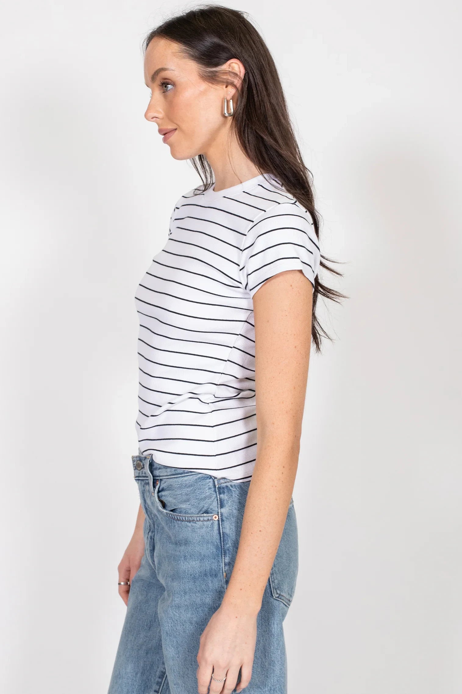 Ribbed Tee T-Shirts Brunette the Label
