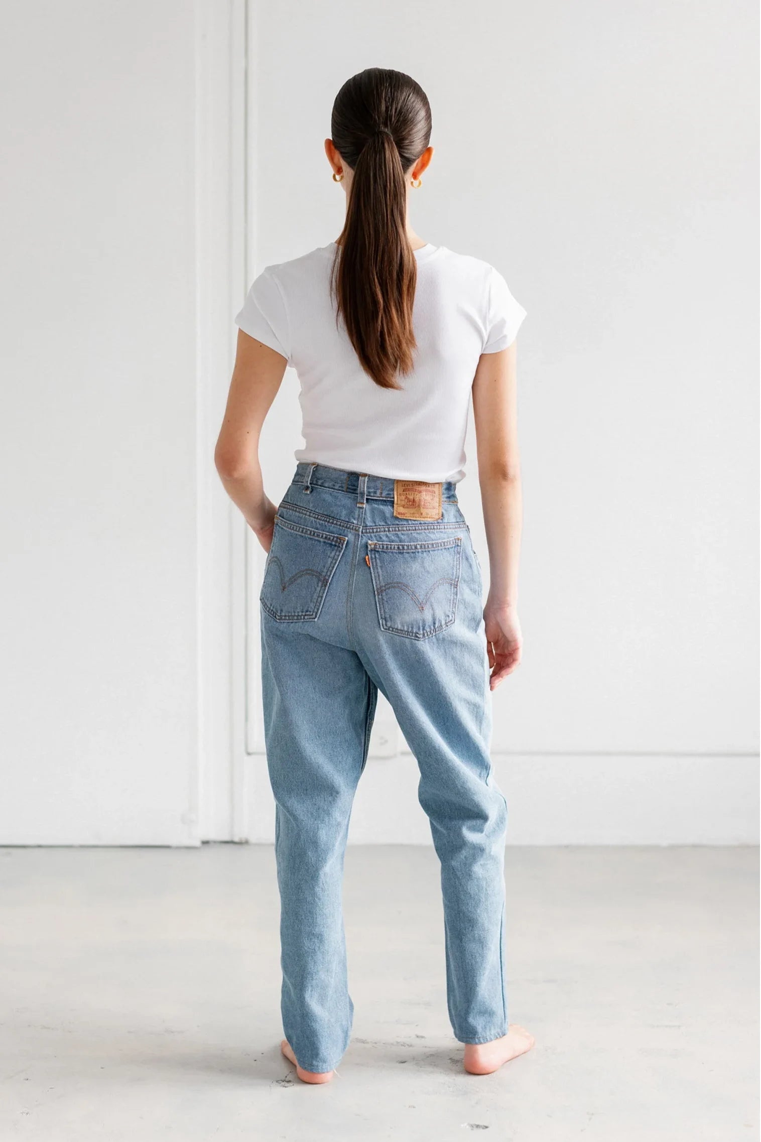 Ribbed Tee T-Shirts Brunette the Label