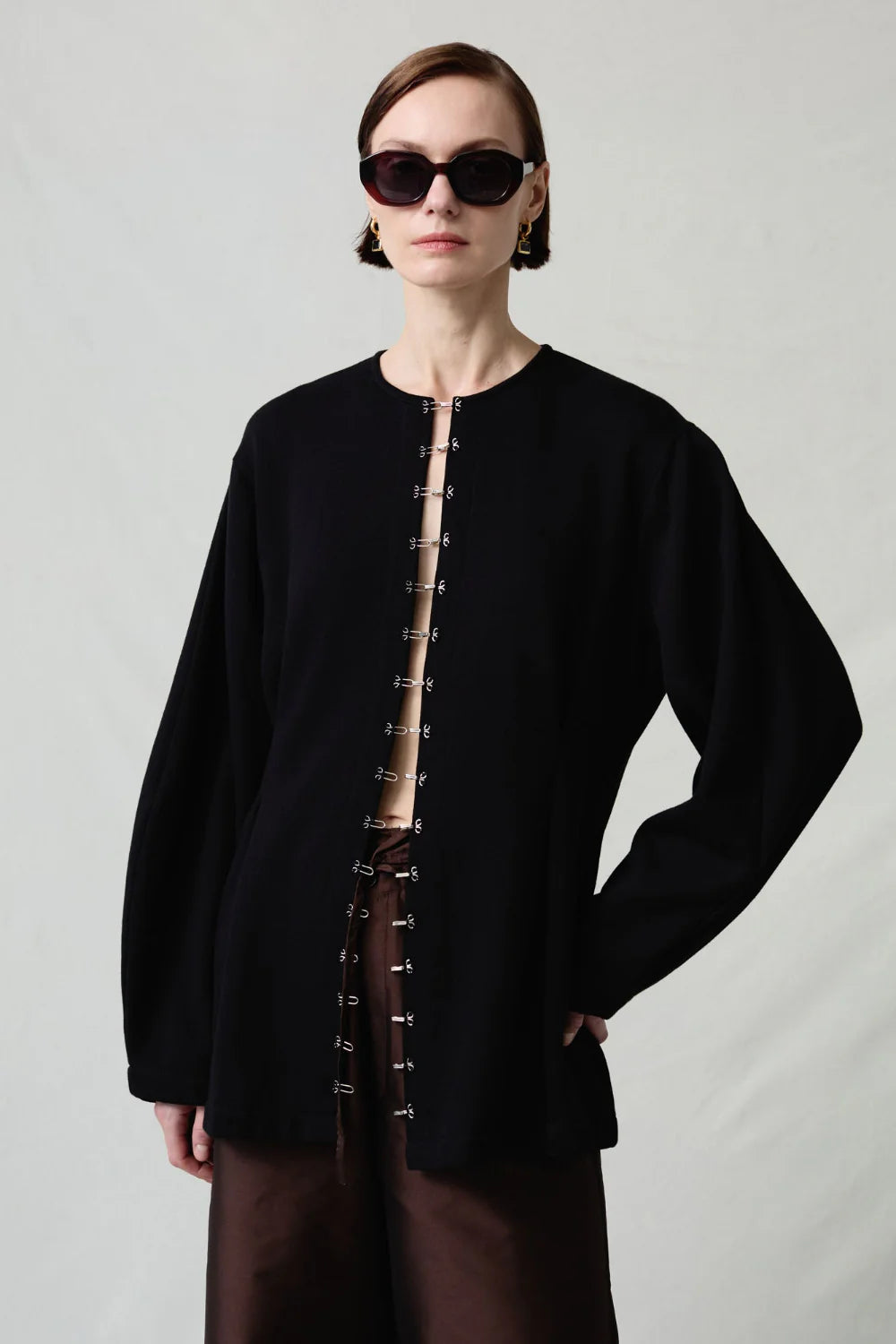 Pinch Waist Cardigan Jackets & Coats Chan Luu