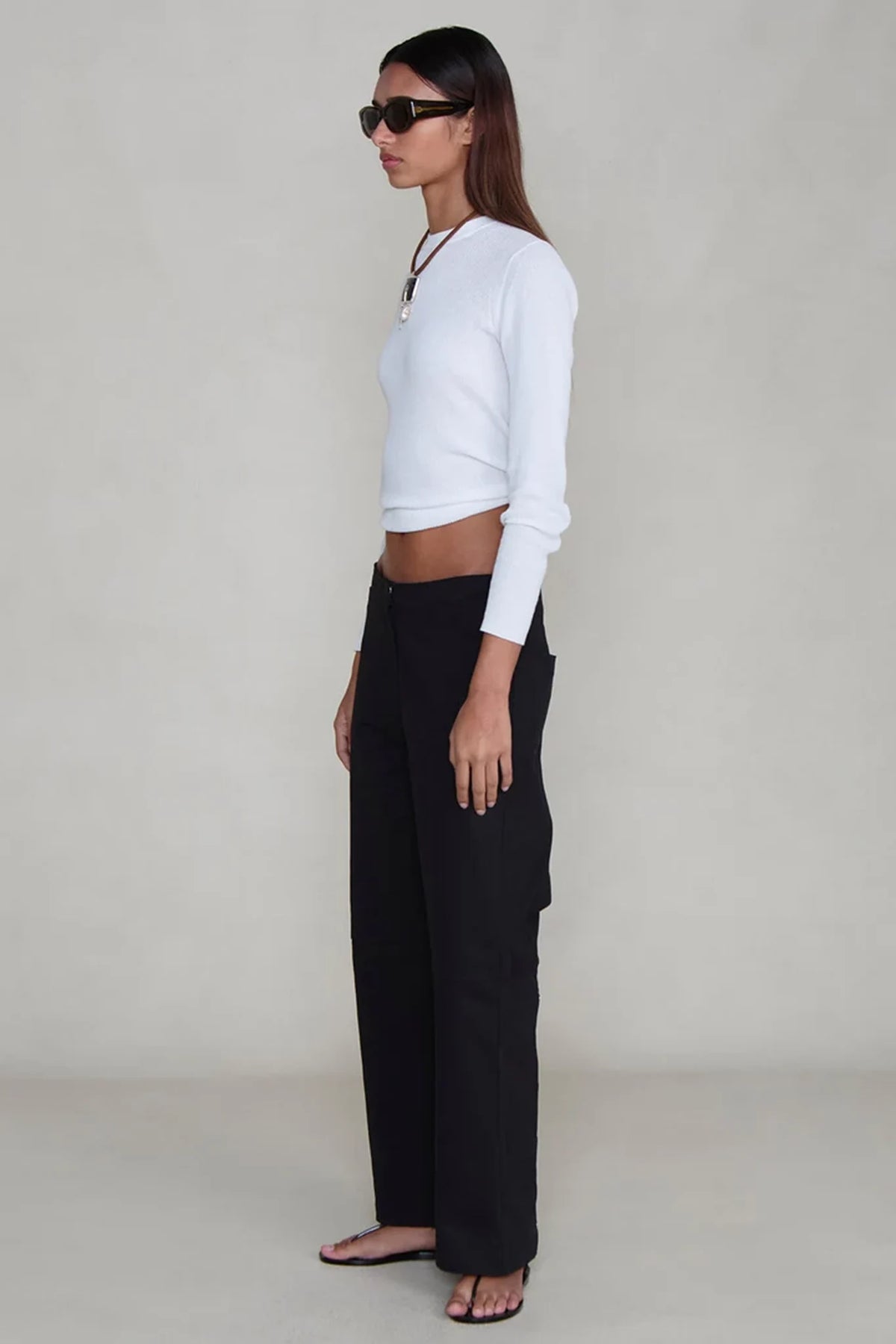 Back Snap Straight Leg Pant Pants Chan Luu