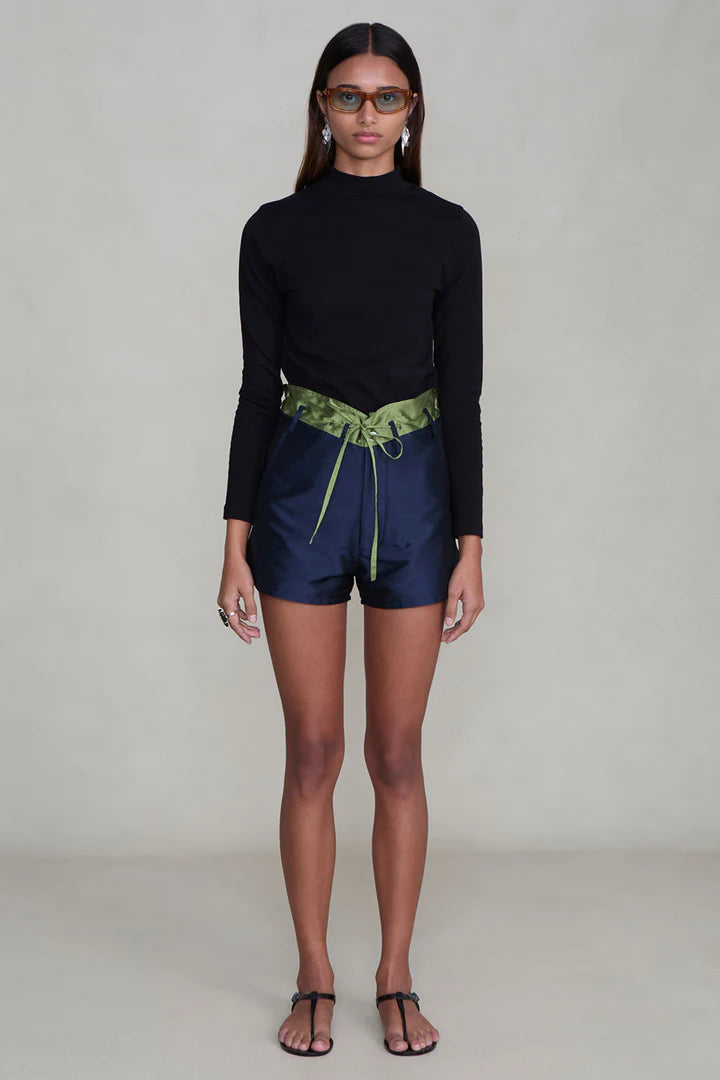 Techno Taffeta Two Tone Short Shorts Chan Luu