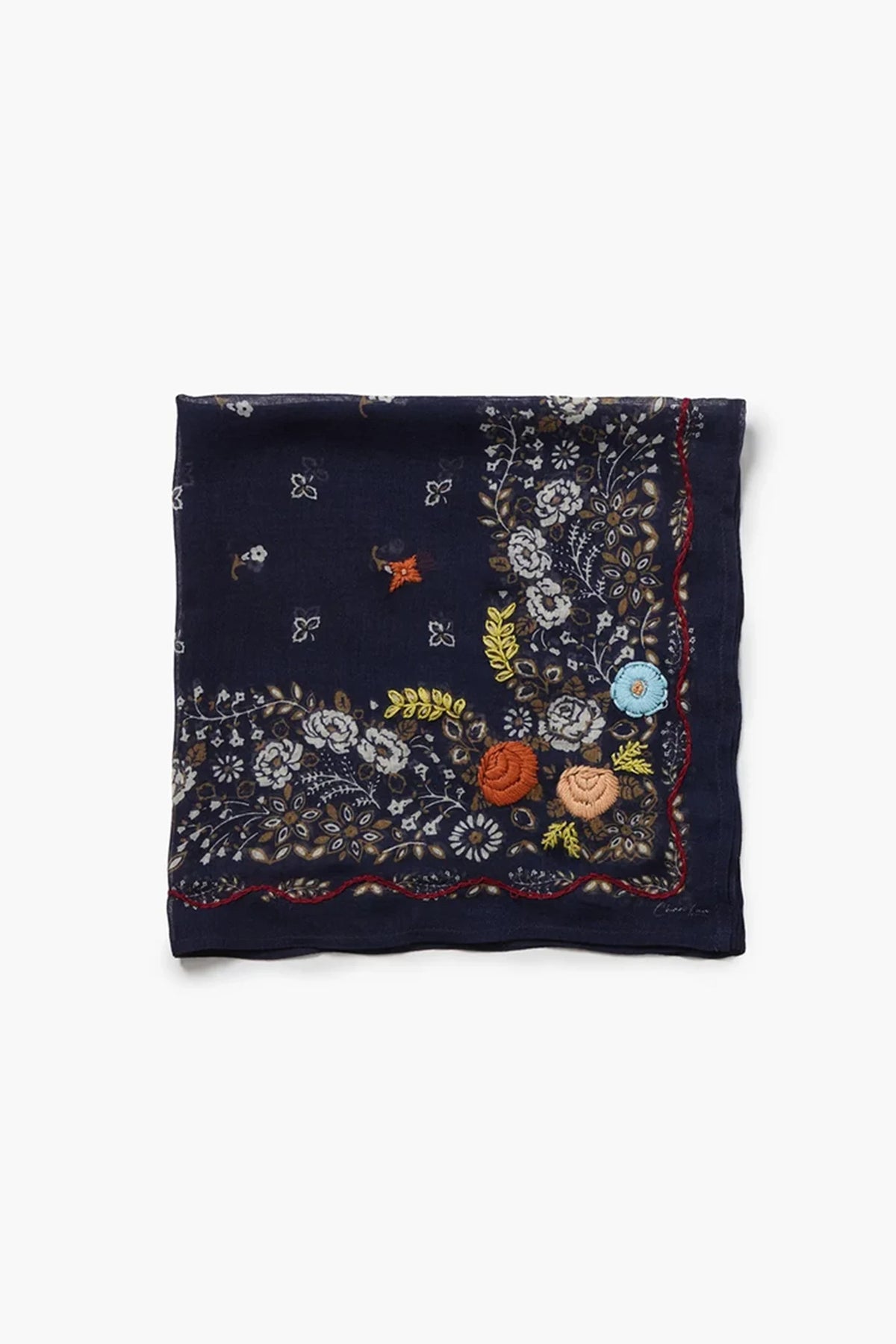 Embroidered Floral Bandana Accessories Chan Luu