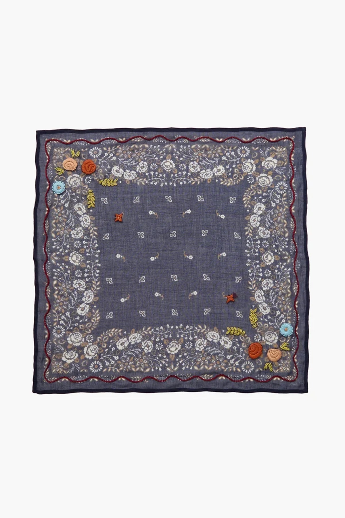 Embroidered Floral Bandana Accessories Chan Luu