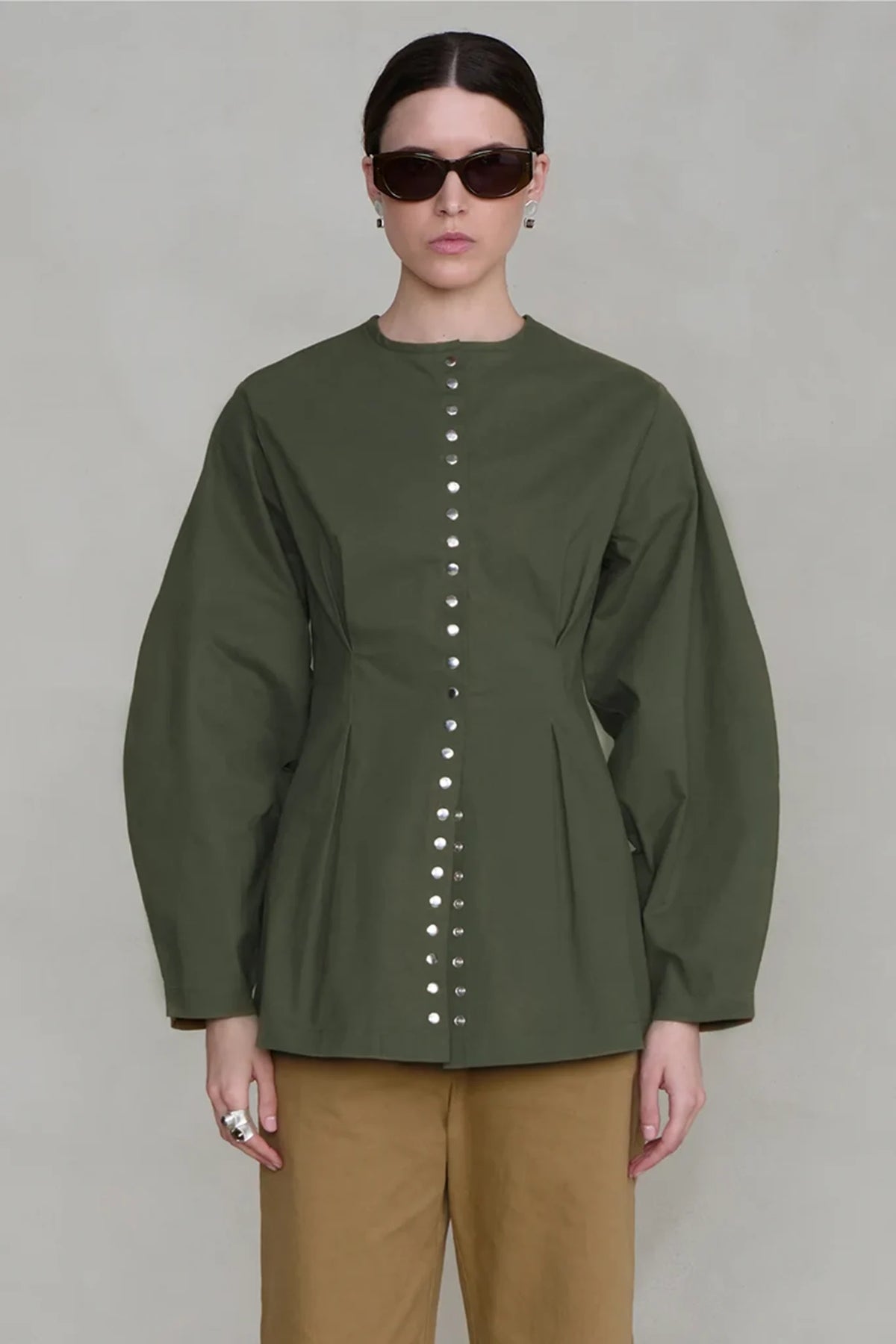 Pinch Waist Snap Jacket Jackets &amp; Coats Chan Luu