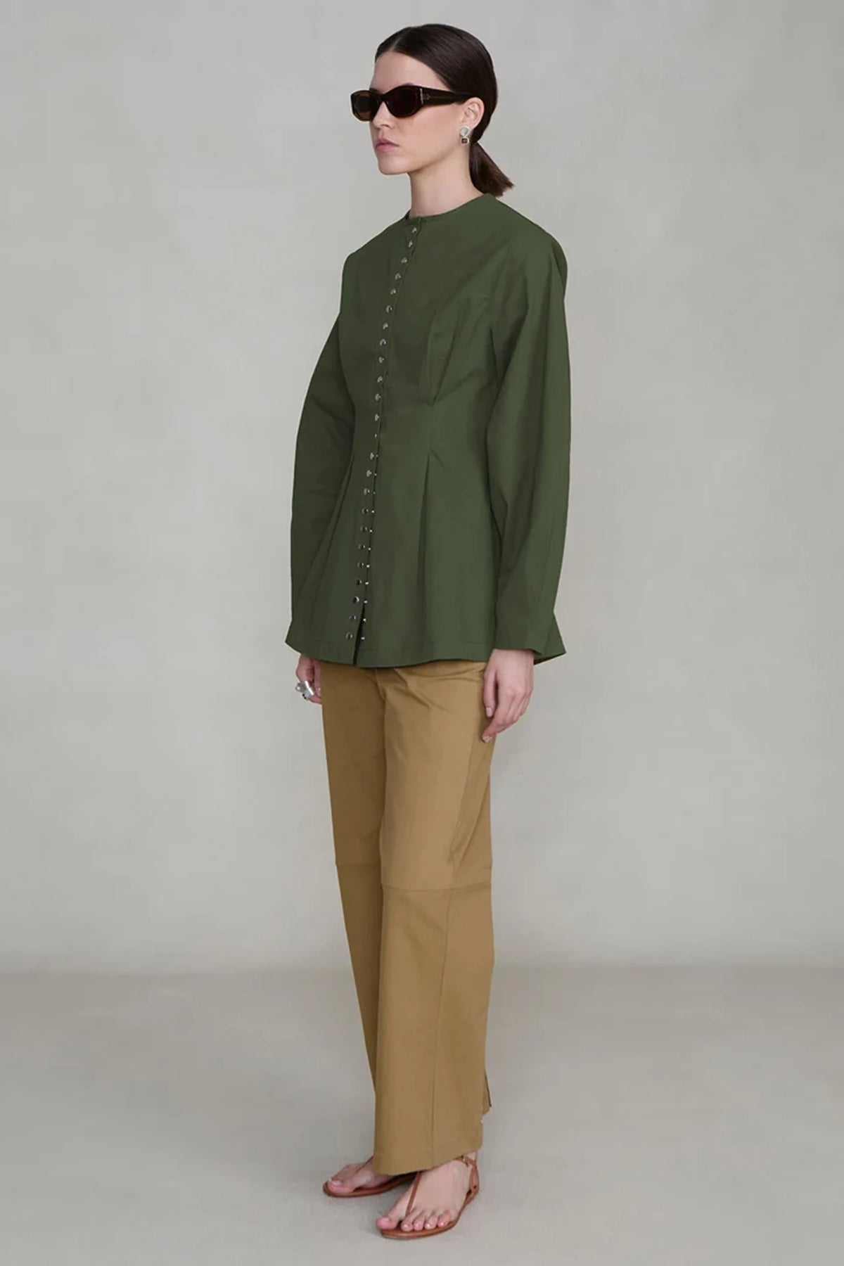 Pinch Waist Snap Jacket Jackets &amp; Coats Chan Luu
