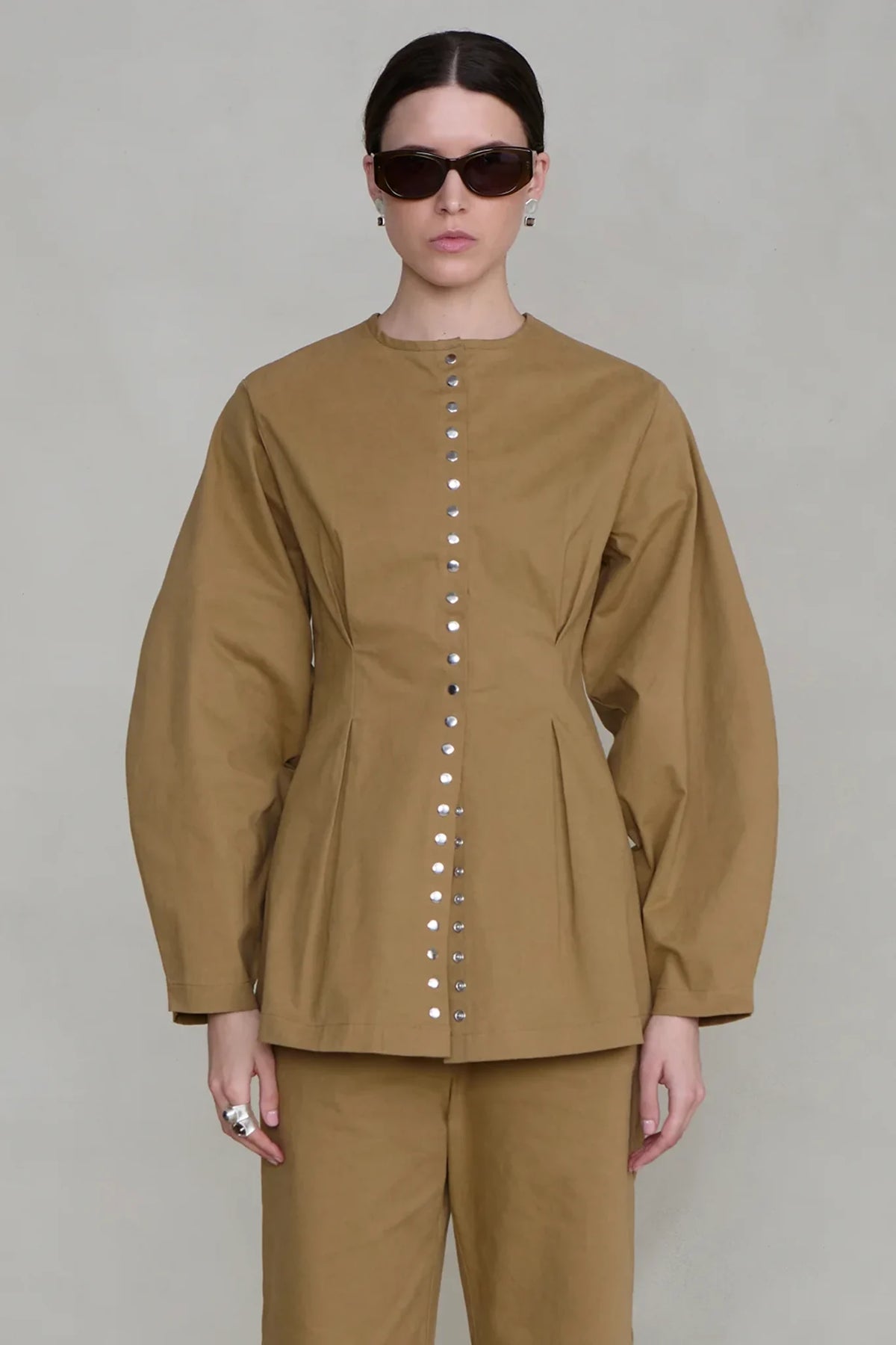 Pinch Waist Snap Jacket Jackets &amp; Coats Chan Luu