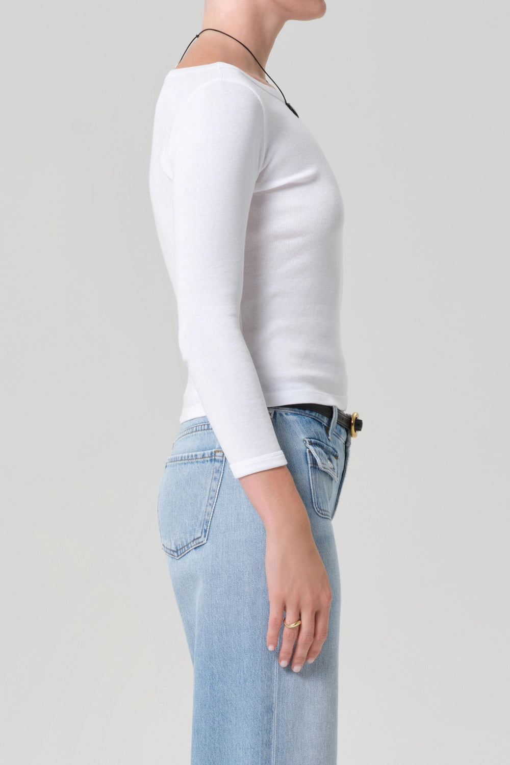 Boat Neck Slim Tee T-Shirts &amp; Tanks Citizens of Humanity