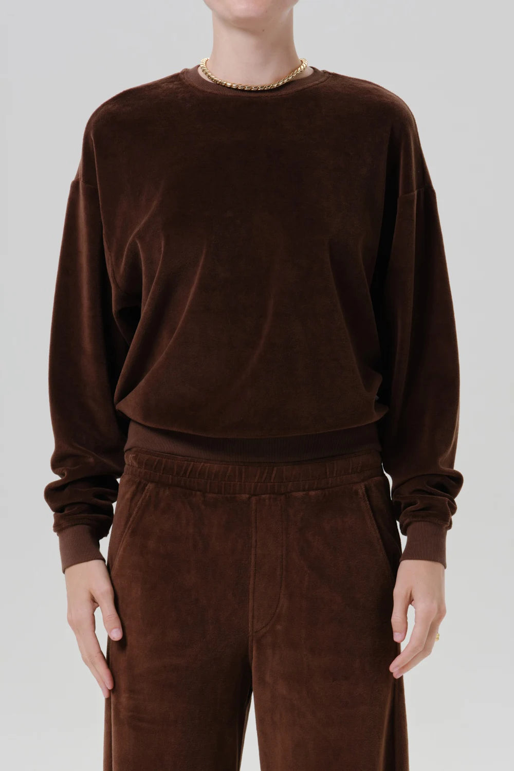 Vintage Velour Crewneck Sweater Sweaters &amp; Knits Citizens of Humanity