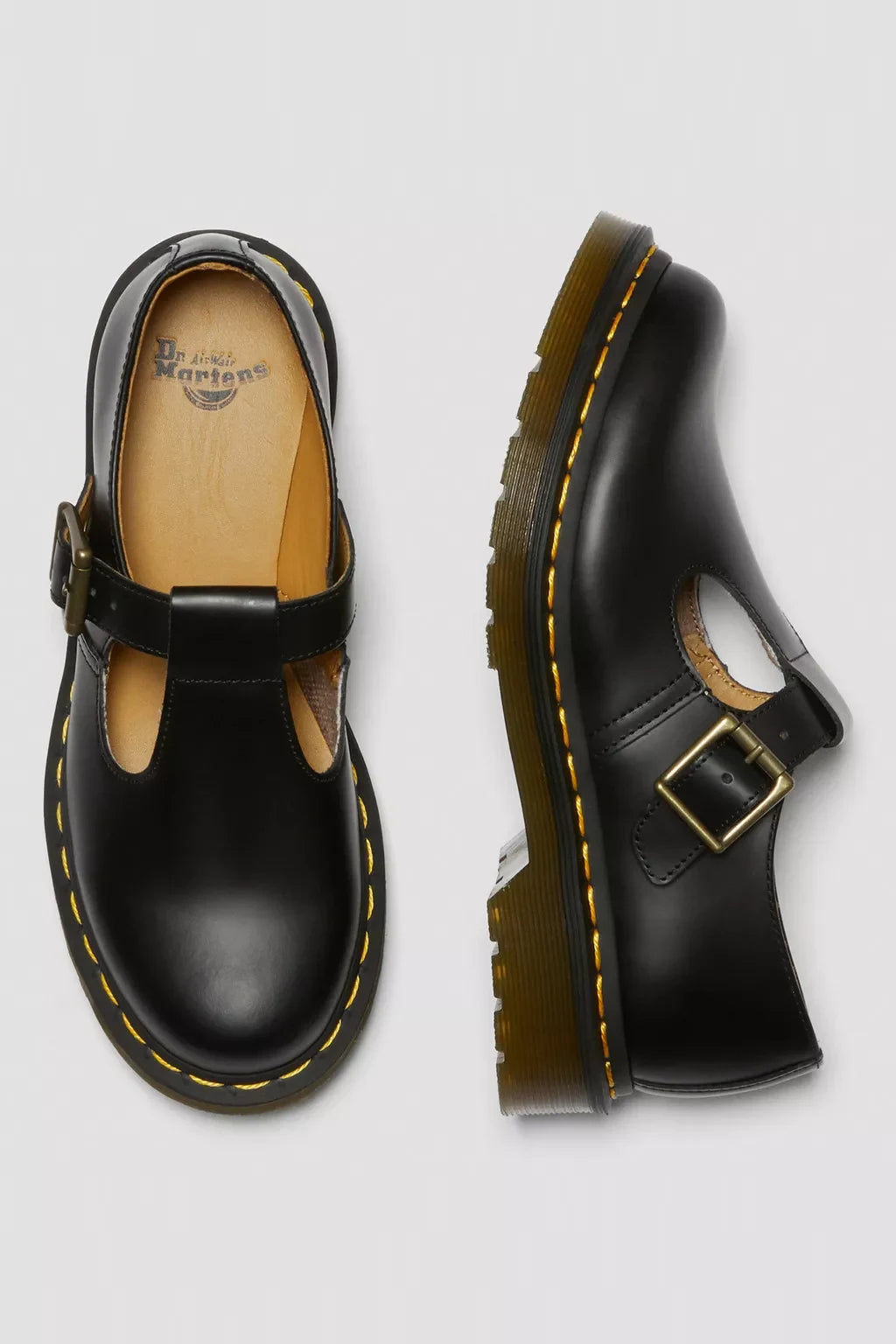 Polley Smooth Leather Mary Janes Footwear Dr. Martens
