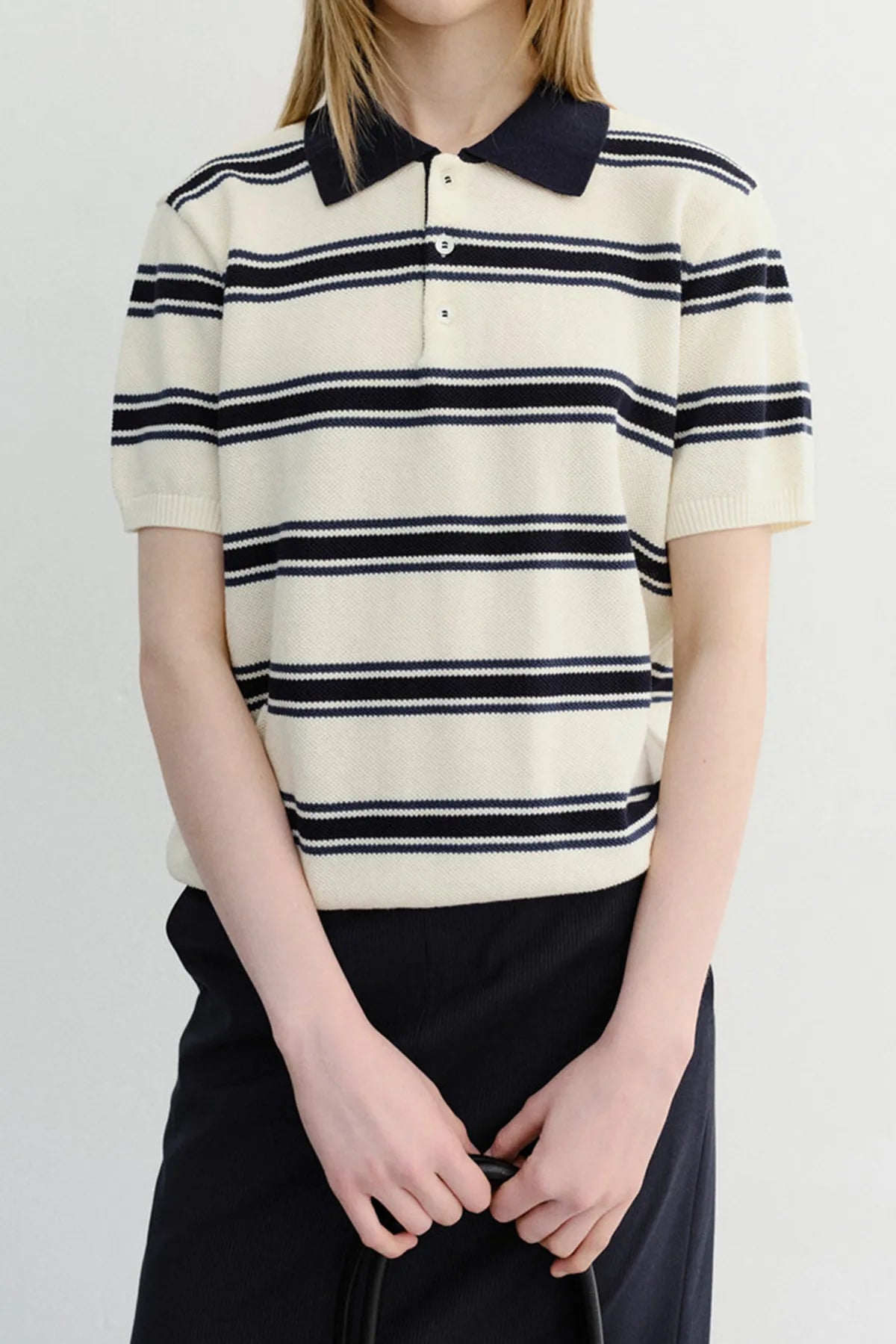Multi Striped Polo Knit Shirts &amp; Tops Dunst