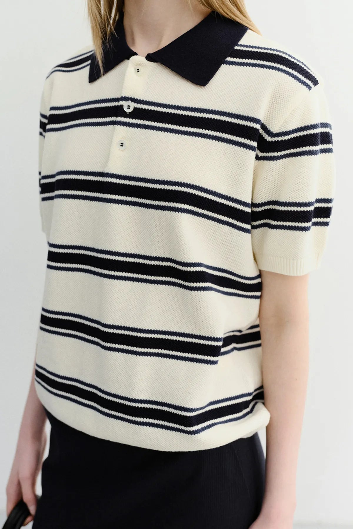 Multi Striped Polo Knit Shirts &amp; Tops Dunst