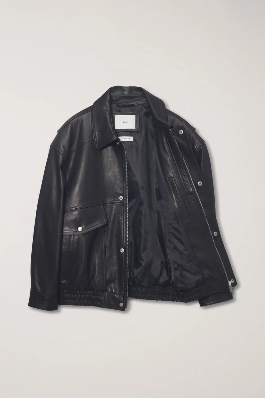 Unisex Oversized Vintage Leather Blouson Jackets &amp; Coats Dunst
