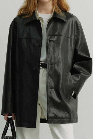 Unisex Leather Half Jacket Jackets &amp; Coats Dunst