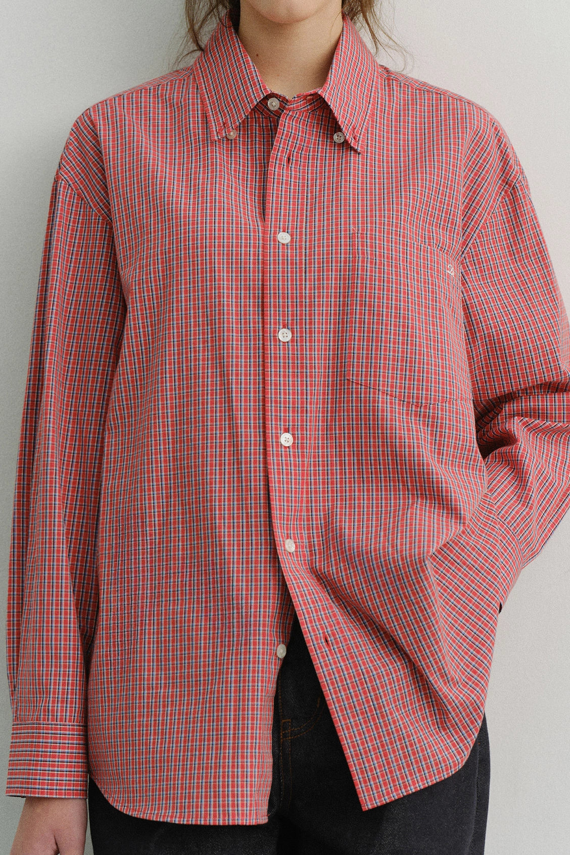 Unisex Oversized Checked Shirt Shirts &amp; Tops Dunst