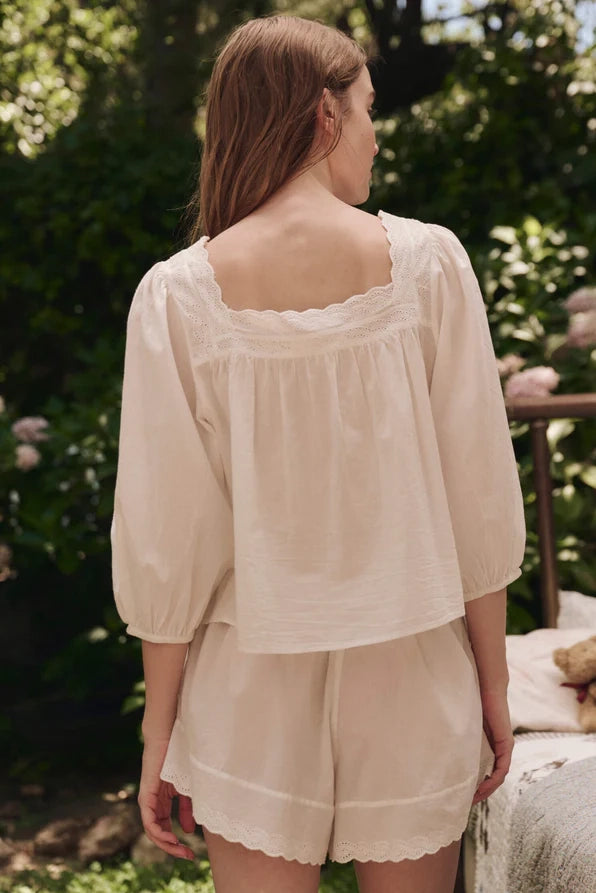 The Eyelet Tap Short Sleepwear The Great