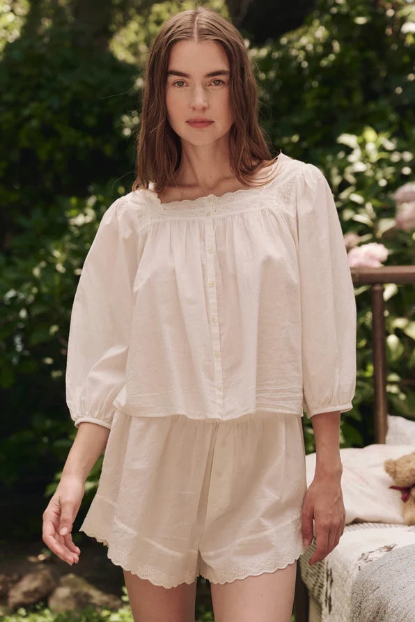 The Eyelet Tap Short Sleepwear The Great