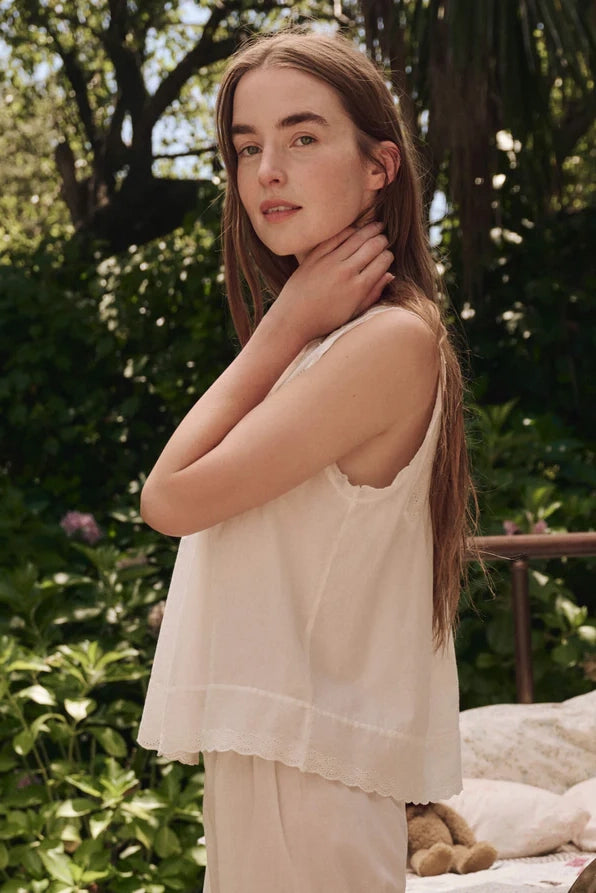The Eyelet Tank Sleepwear The Great