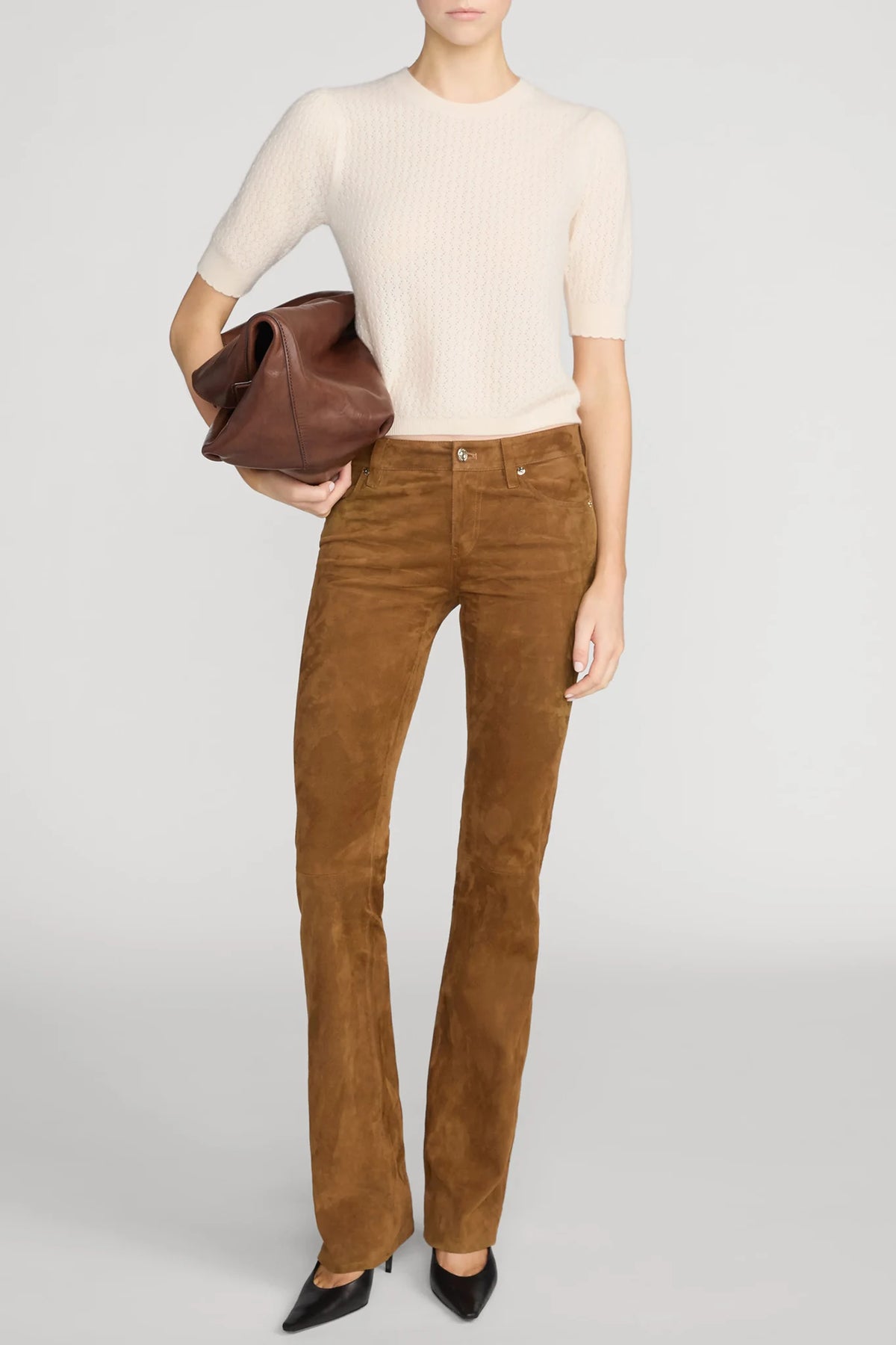 The Gathered Honeycomb Sweater Sweaters &amp; Knits Frame