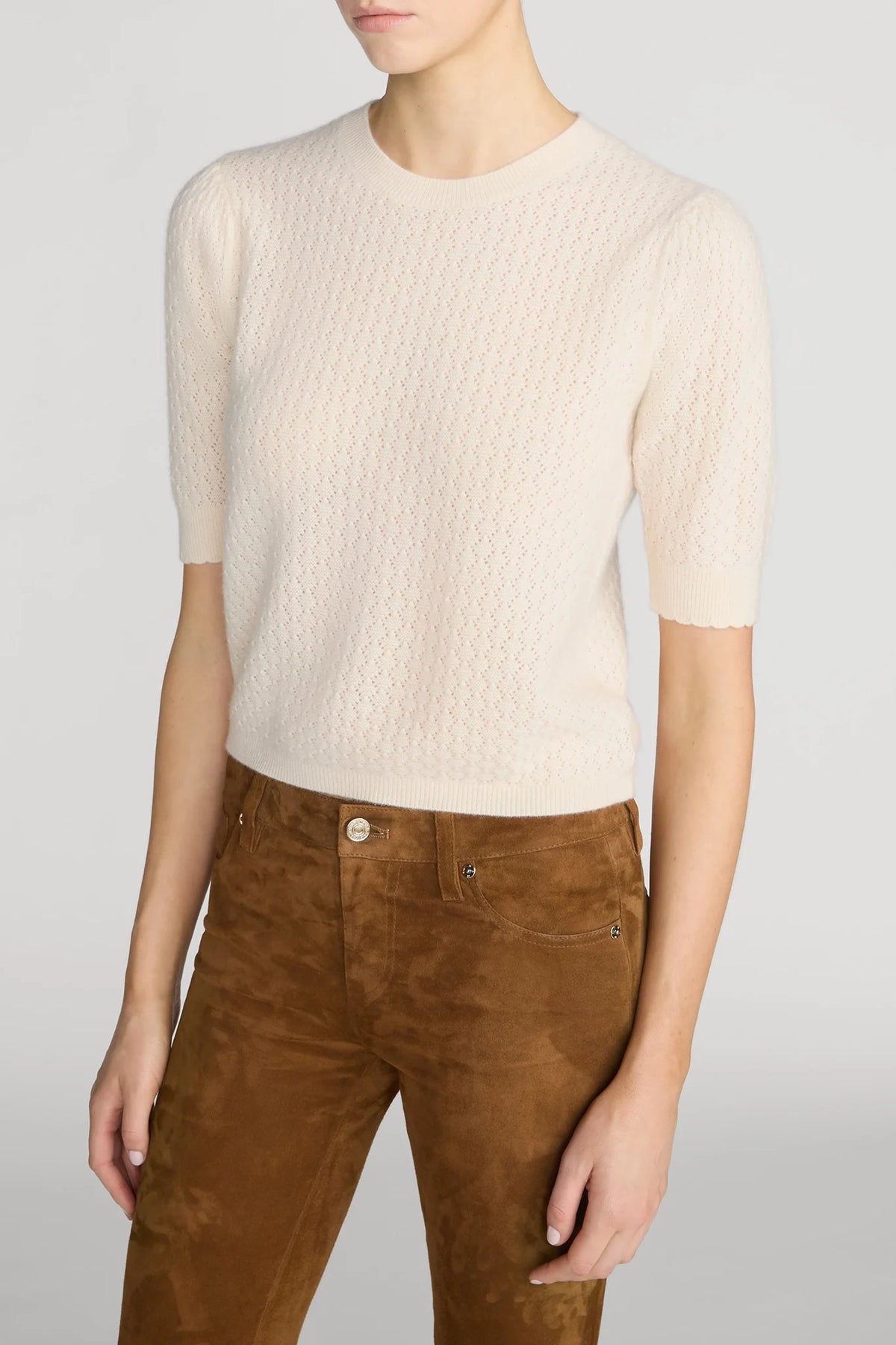 The Gathered Honeycomb Sweater Sweaters &amp; Knits Frame