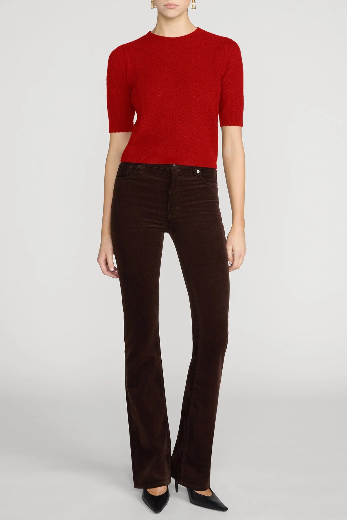 The Gathered Honeycomb Sweater Sweaters &amp; Knits Frame