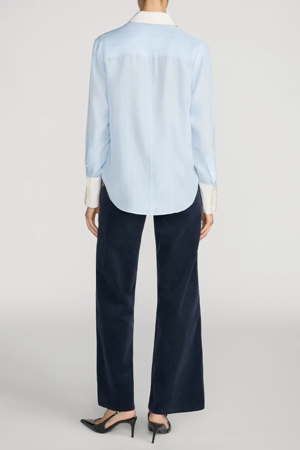 Le Slim Palazzo Modernist Pocket Corduroy Pants Frame