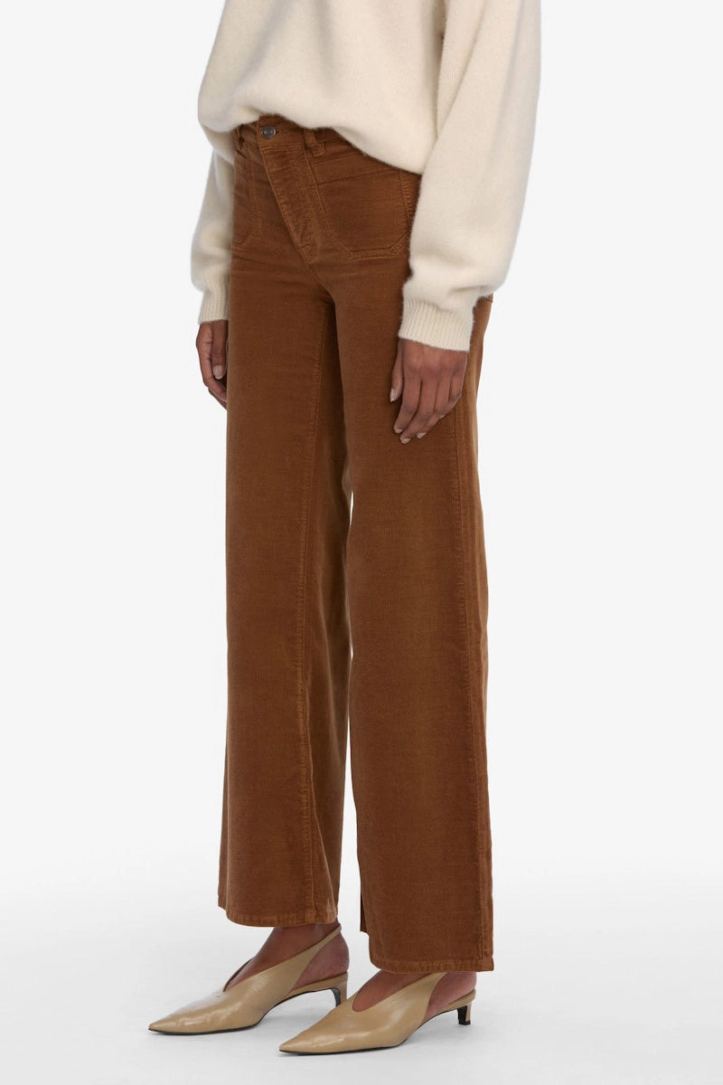 Le Slim Palazzo Modernist Pocket Corduroy Pants FRAME