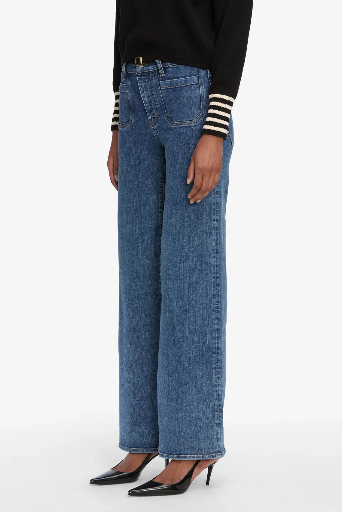 Le Slim Palazzo Modernist Pocket Pants FRAME