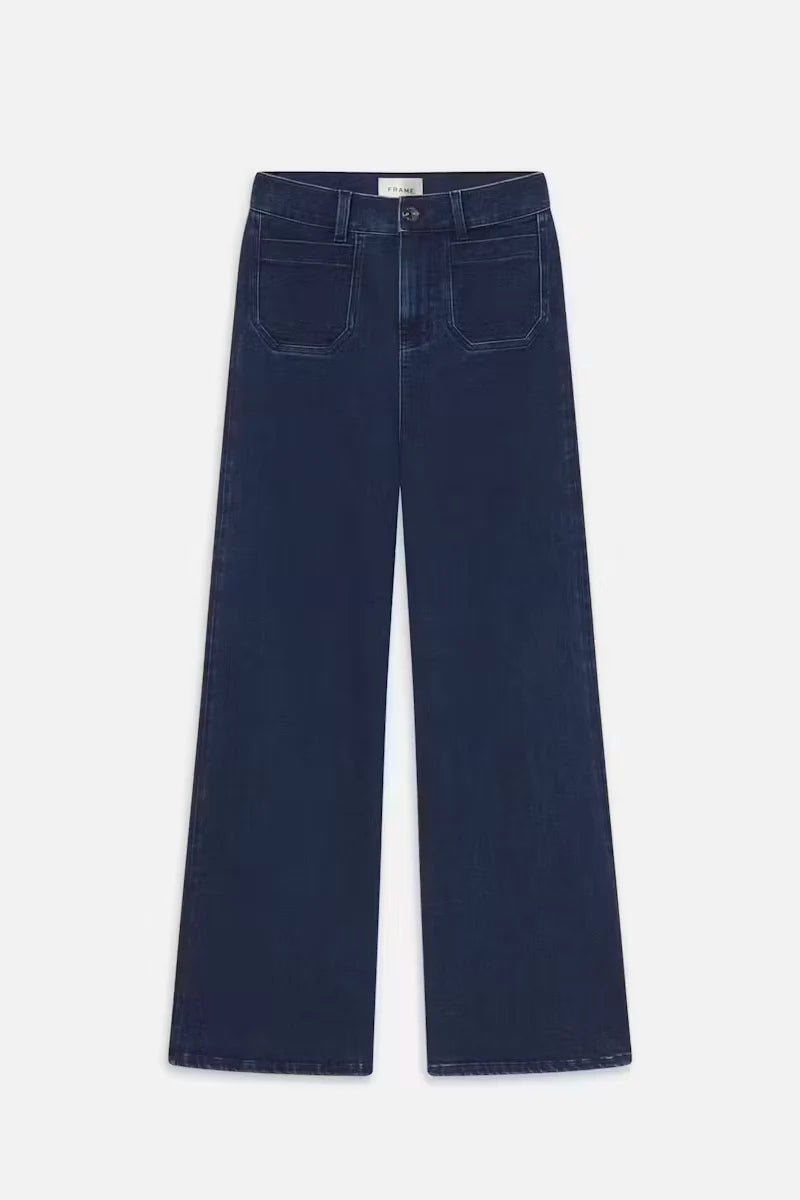 Le Slim Palazzo Modernist Pocket Pants FRAME