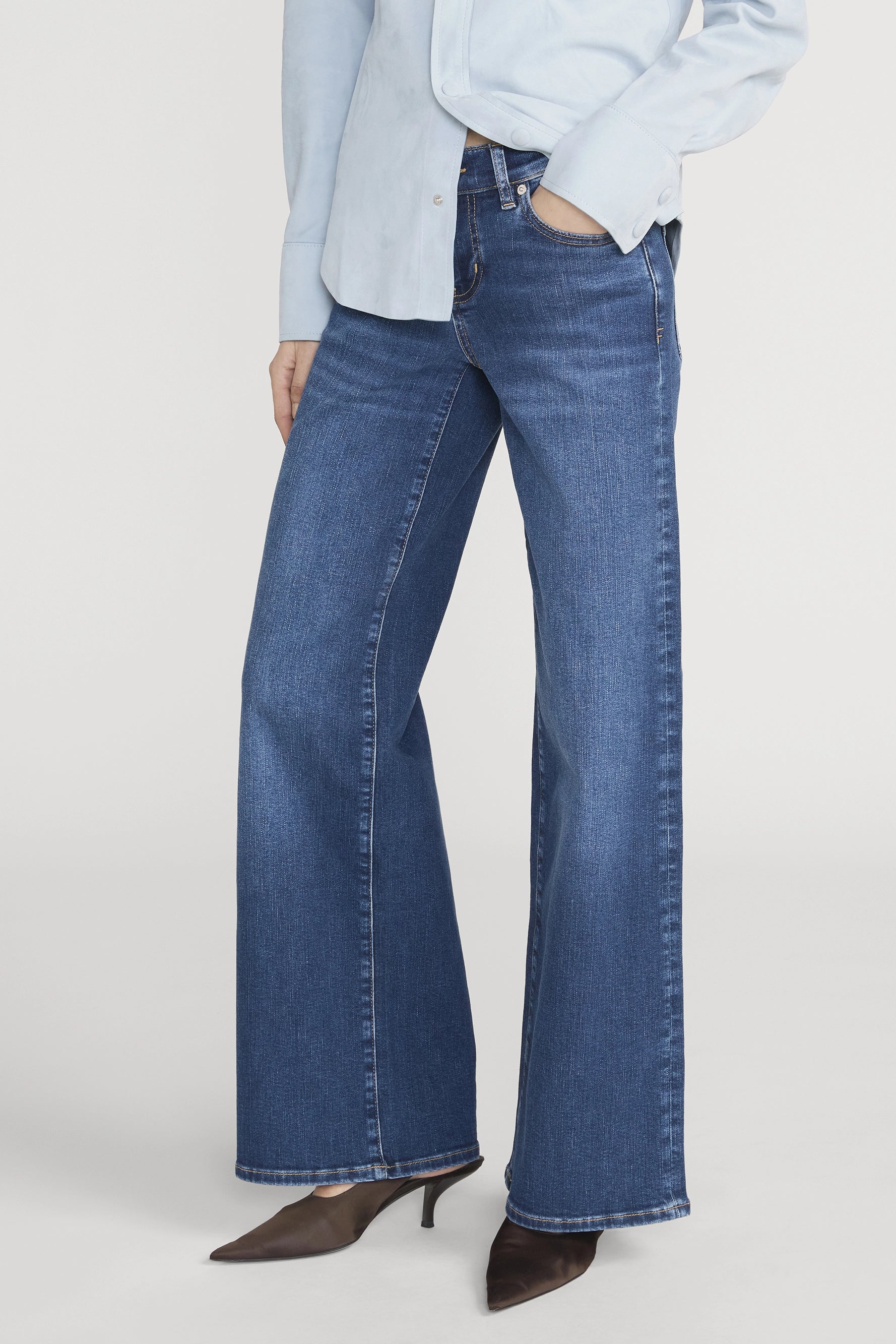 Low Rise Le Slim Palazzo Pants FRAME