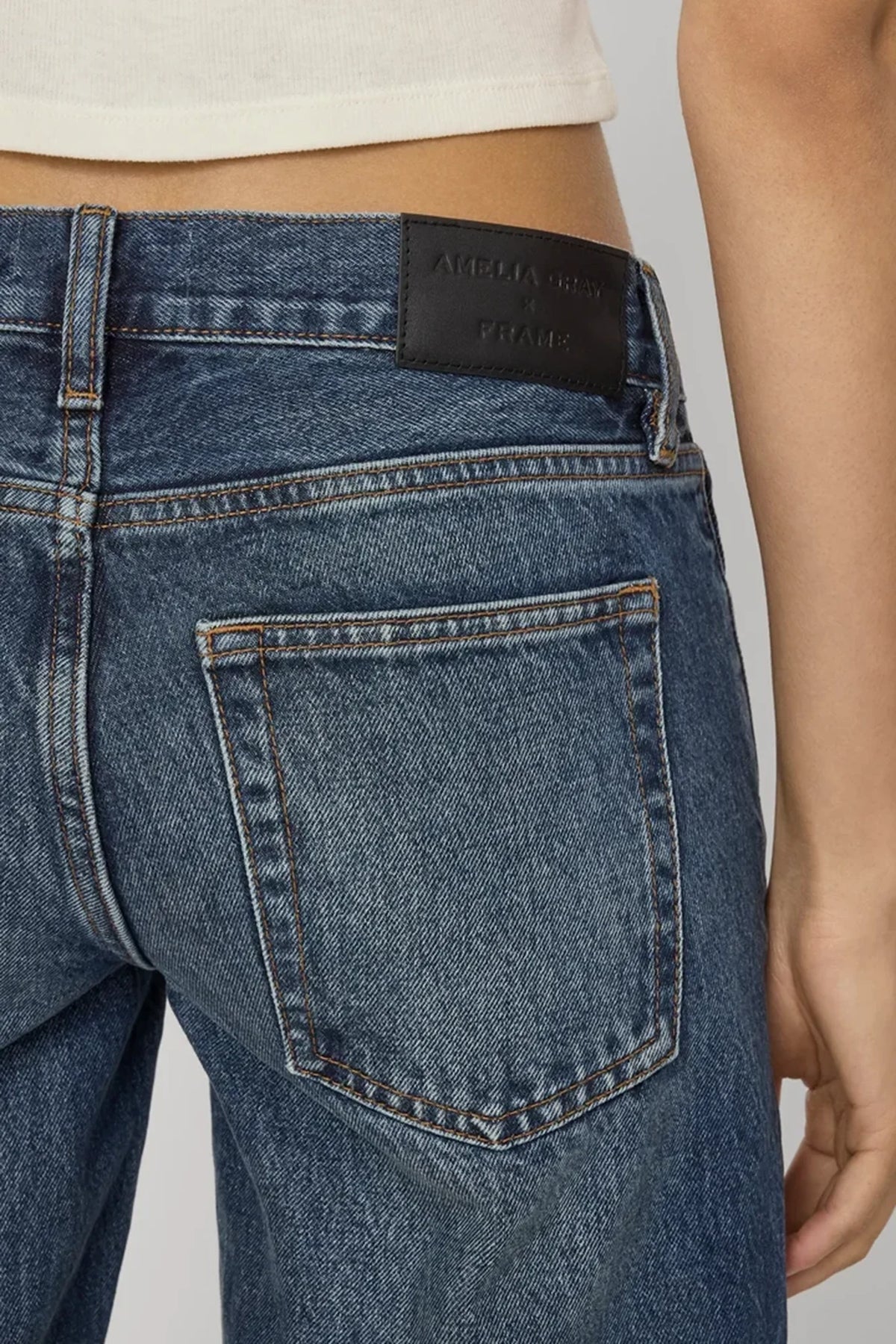 The Pixie Gray Jean Pants Frame