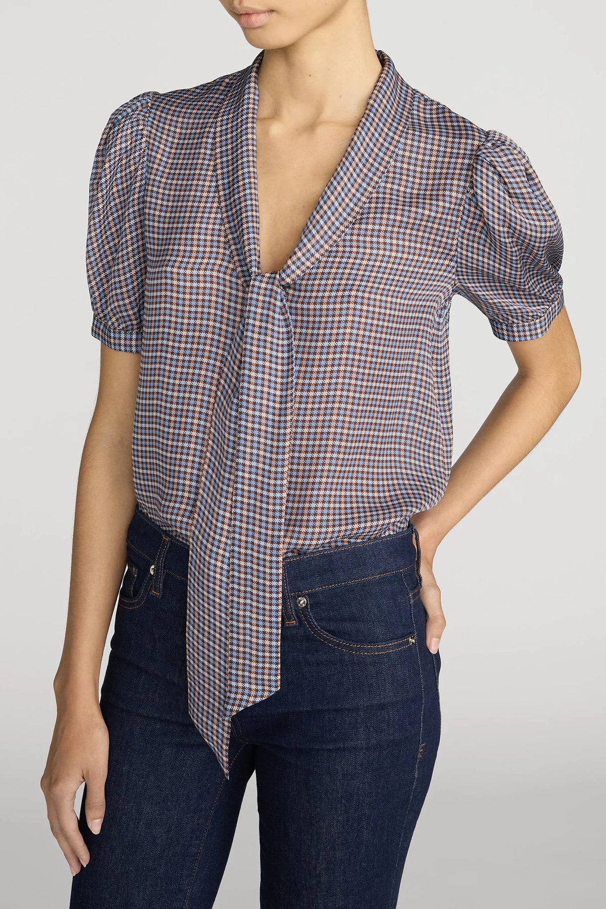 The Sonnet Tie Blouse Shirts & Tops Frame