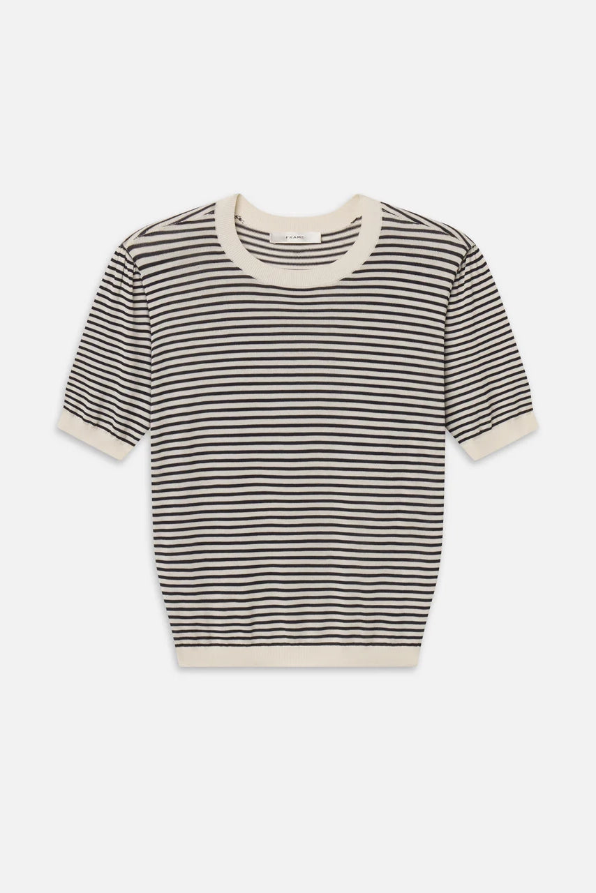 The Striped Gathered Sweater Sweaters &amp; Knits FRAME