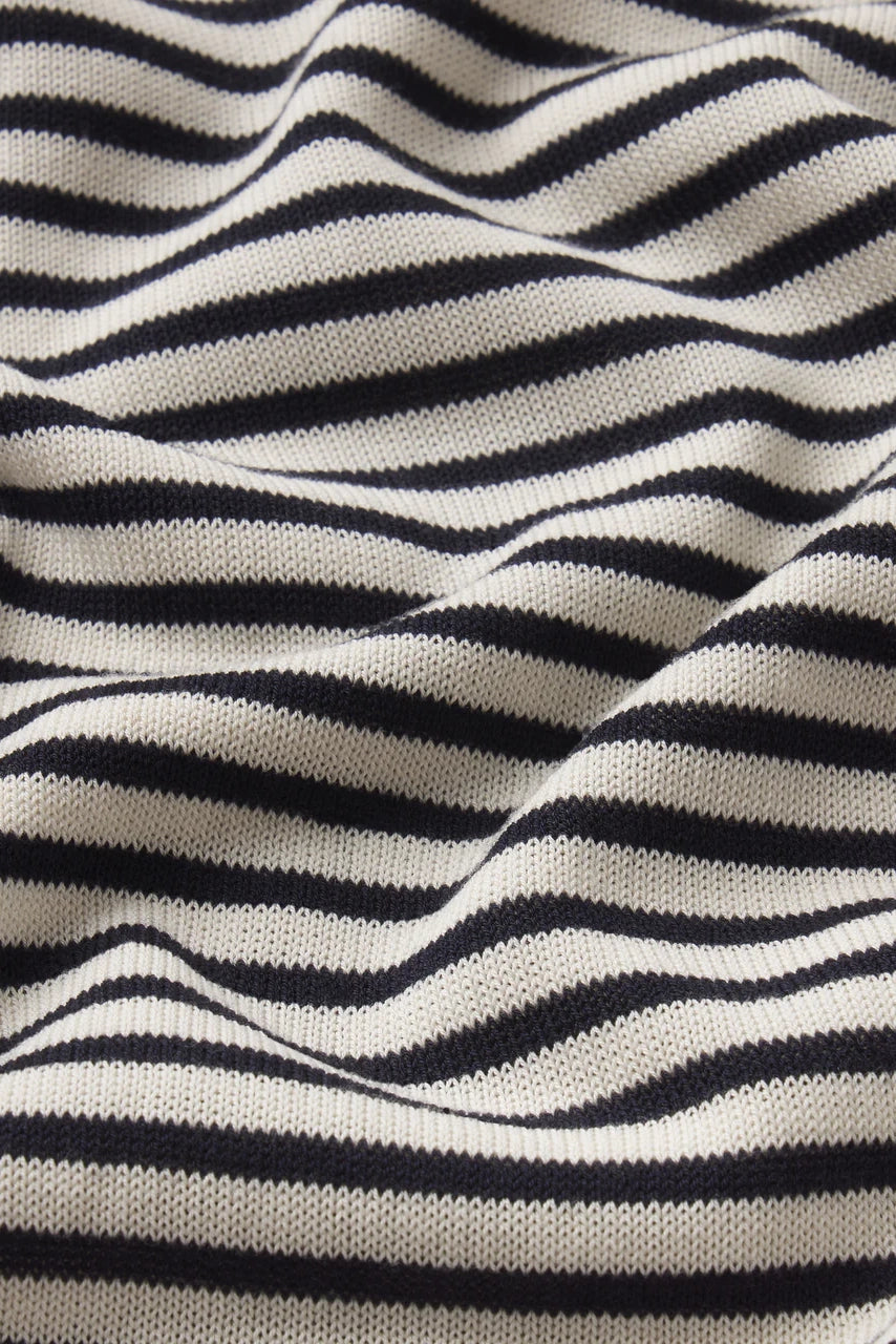 The Striped Gathered Sweater Sweaters &amp; Knits FRAME