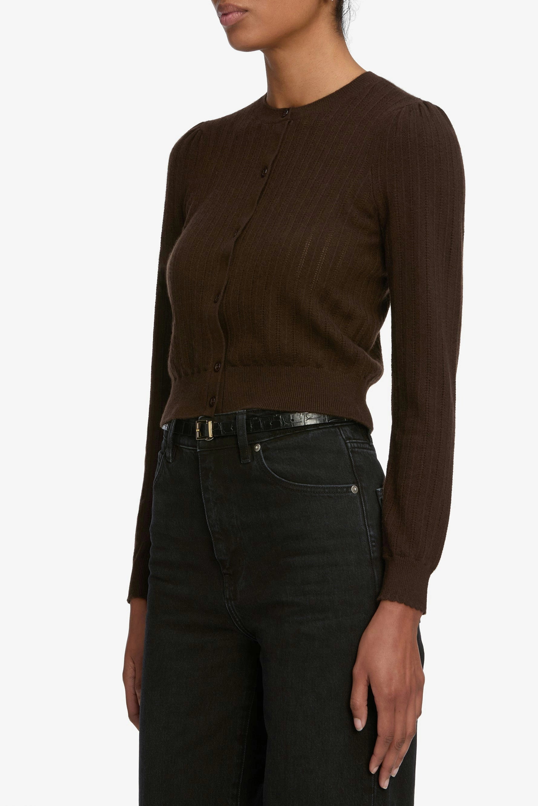 The Ladder Pointelle Cardi Sweaters & Knits FRAME