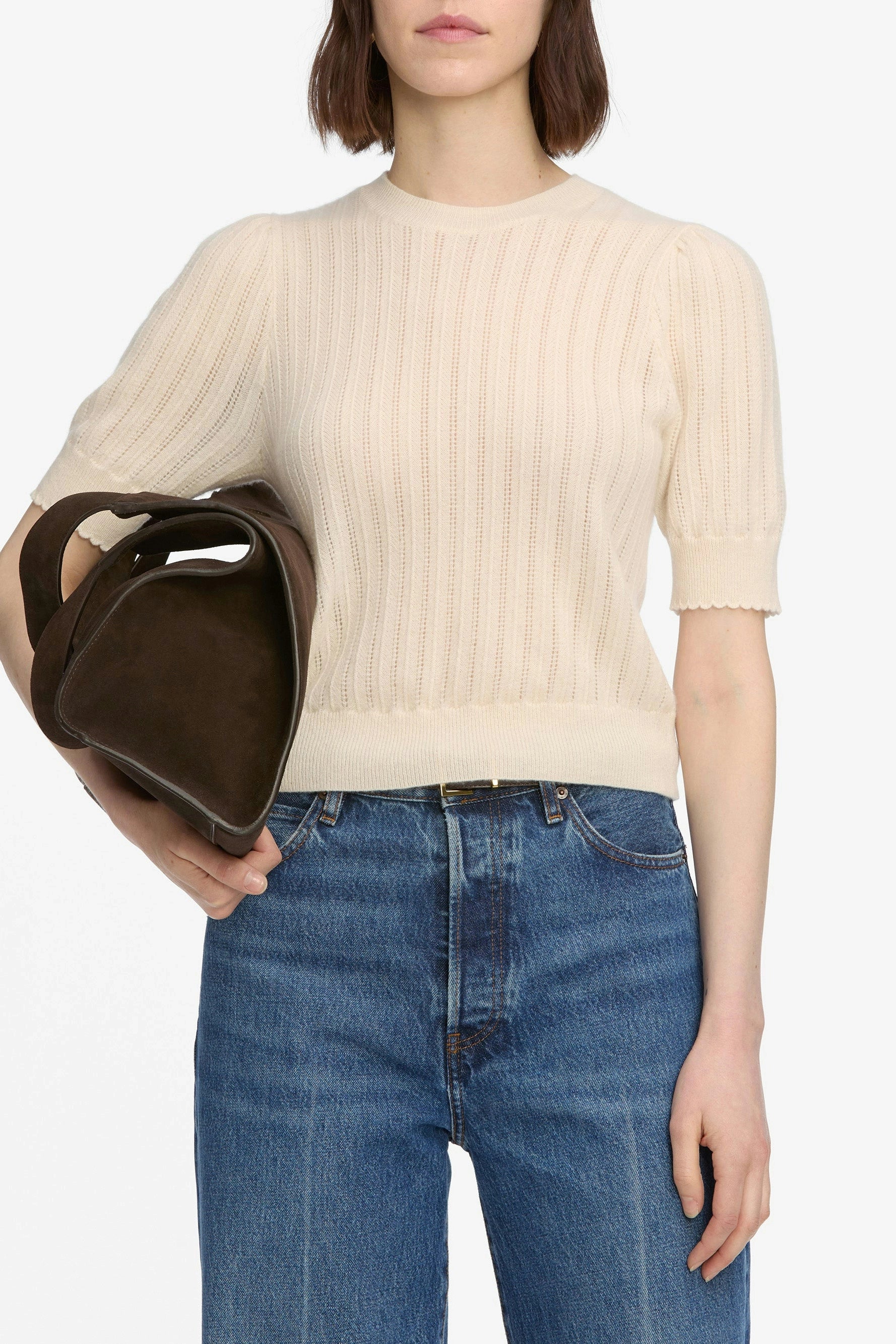 The Ladder Pointelle Sweater Sweaters & Knits FRAME