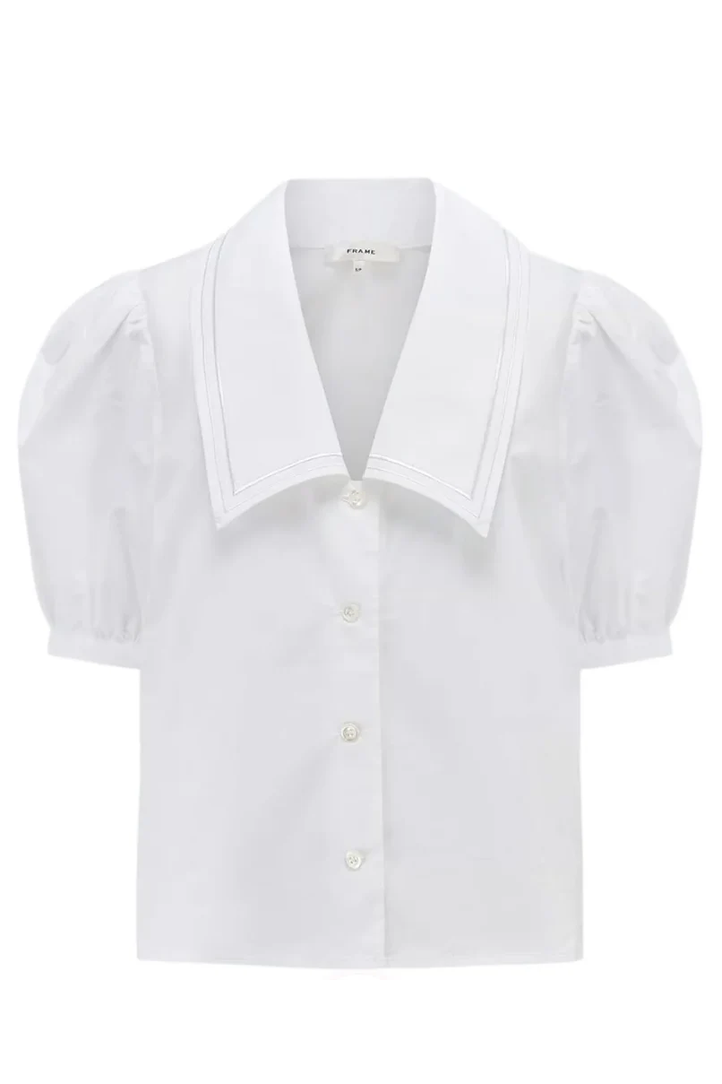 The Poplin Sailor Blouse Tops FRAME