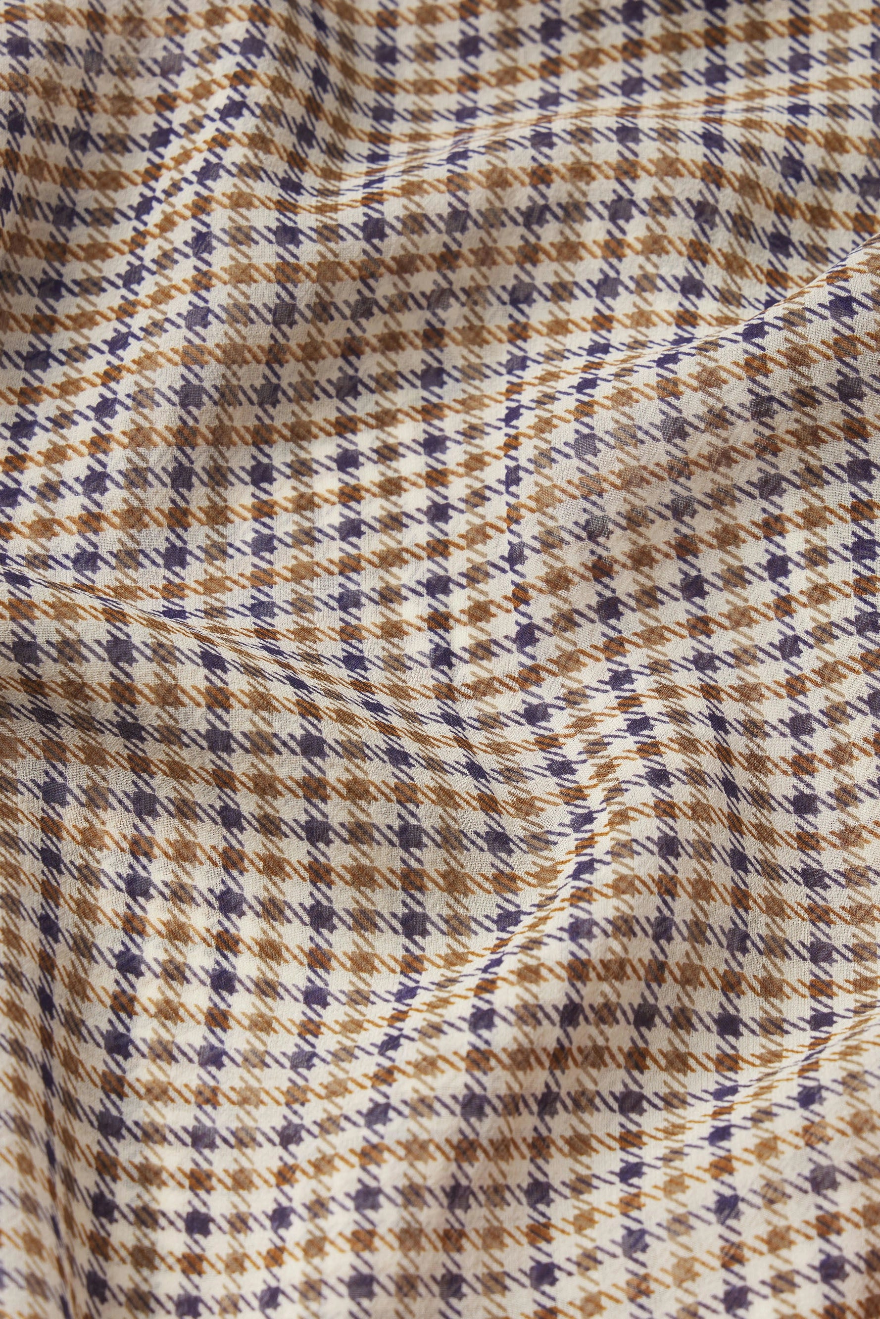 The Silk Check Shirt Tops FRAME