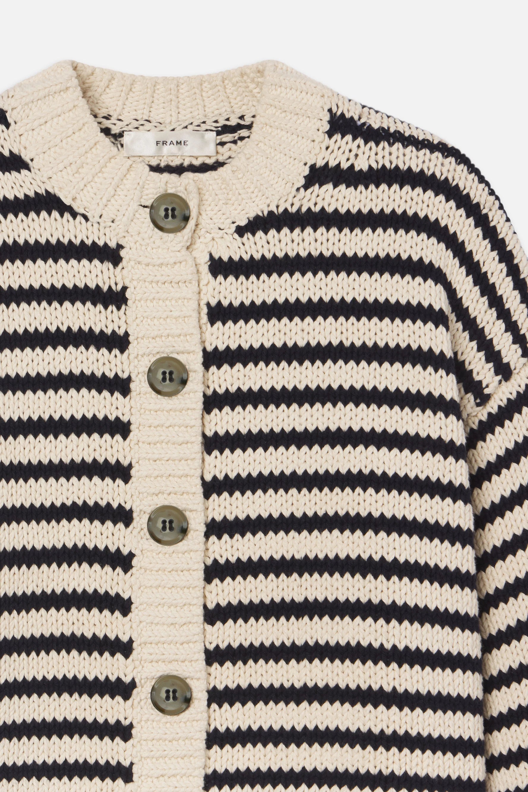 The Striped Chunky Femme Cardi Sweaters & Knits FRAME
