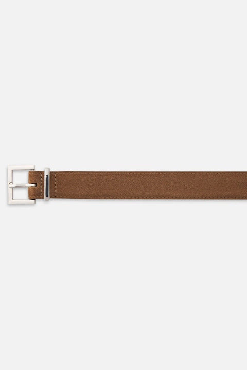 The Suede Square Buckle Belt Accessories FRAME